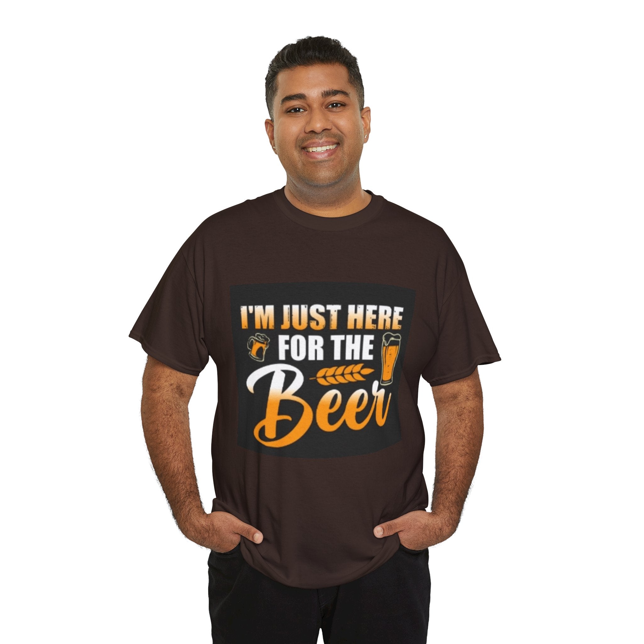 I'm Just Here for the Beer T-Shirt — Funny Beer Drinking Tee for Parties & Oktoberfest