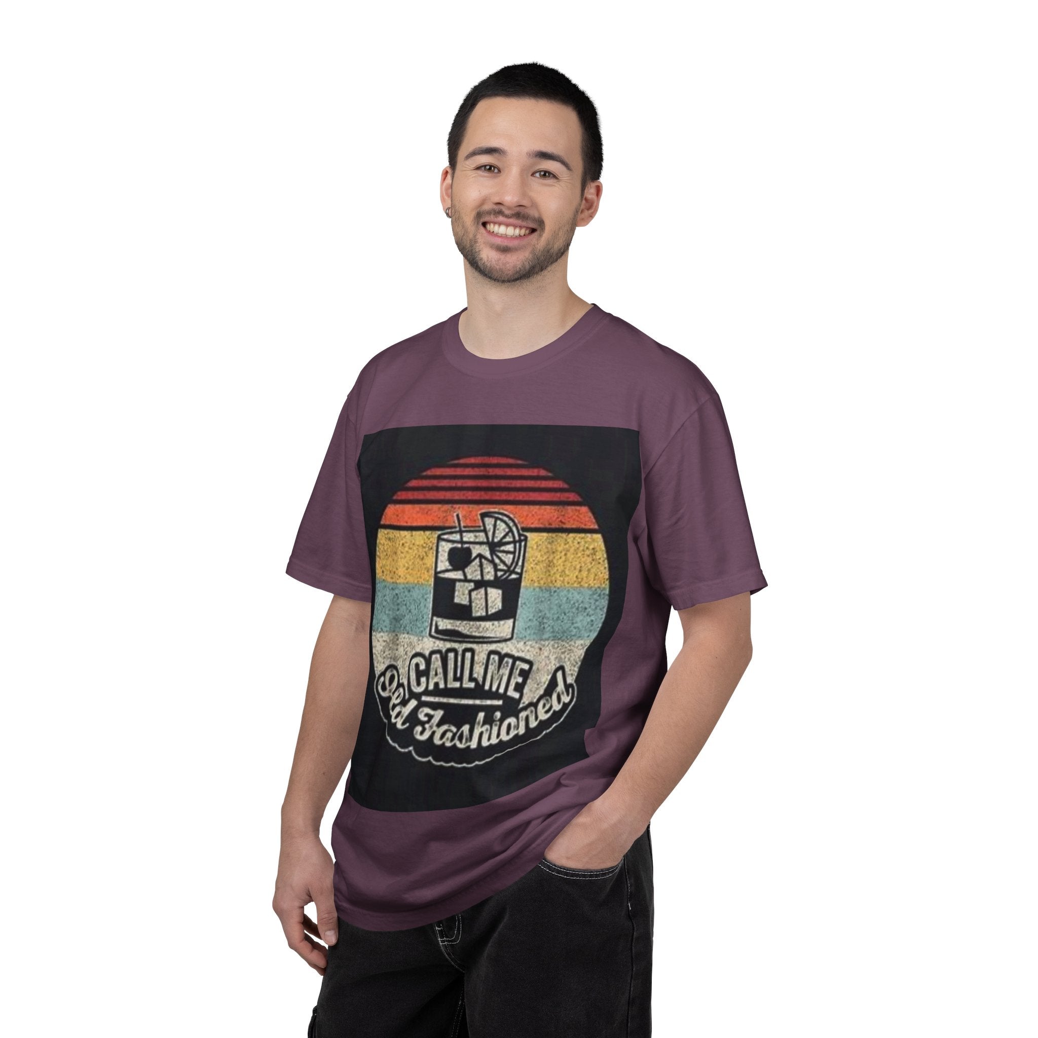 T-Shirt — "Call Me Old Fashioned" Retro Cocktail Graphic Tee