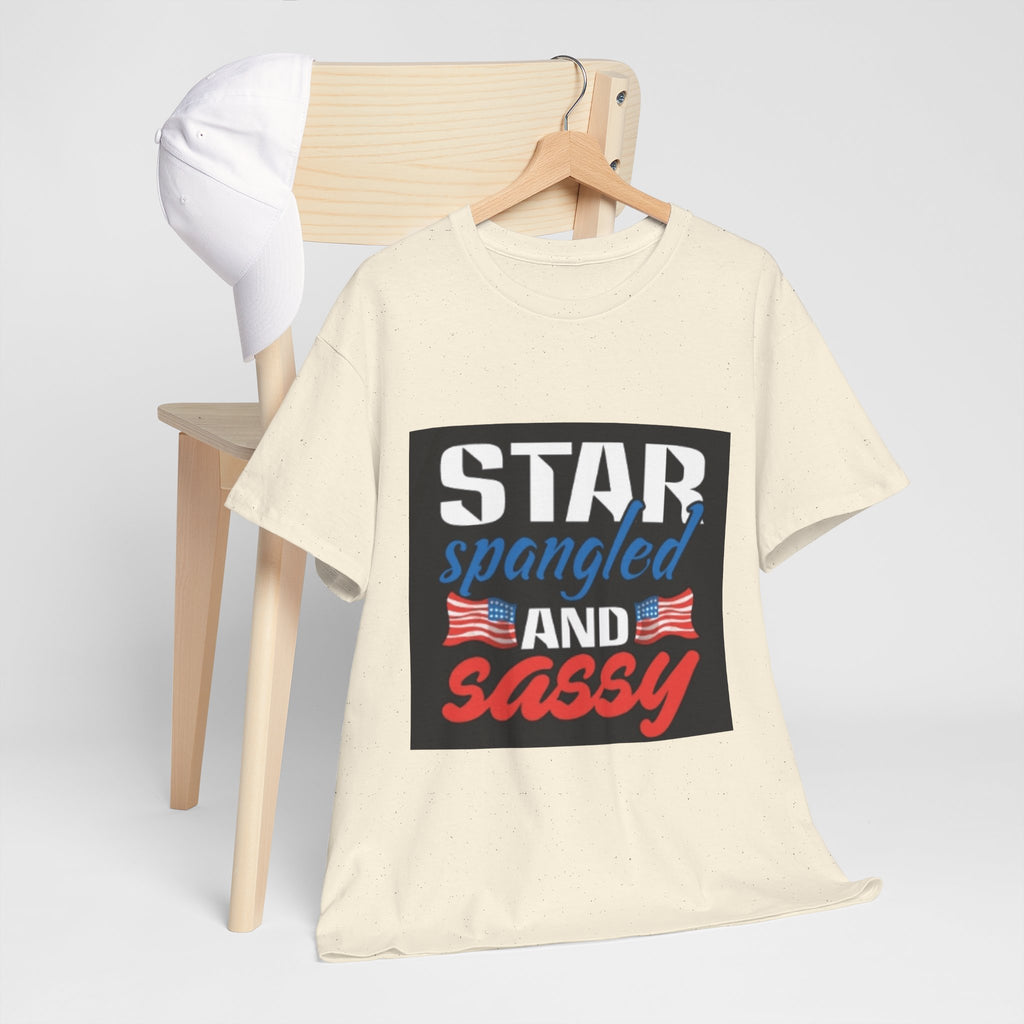 Star Spangled and Sassy Tee — Patriotic 4th of July Shirt with Flags