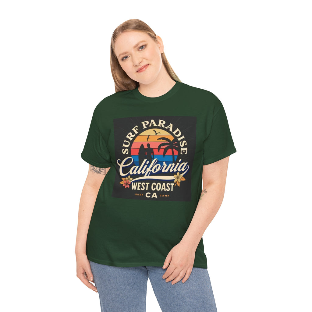 California Surf Paradise Tee — West Coast CA Vintage Sunset Graphic T-Shirt