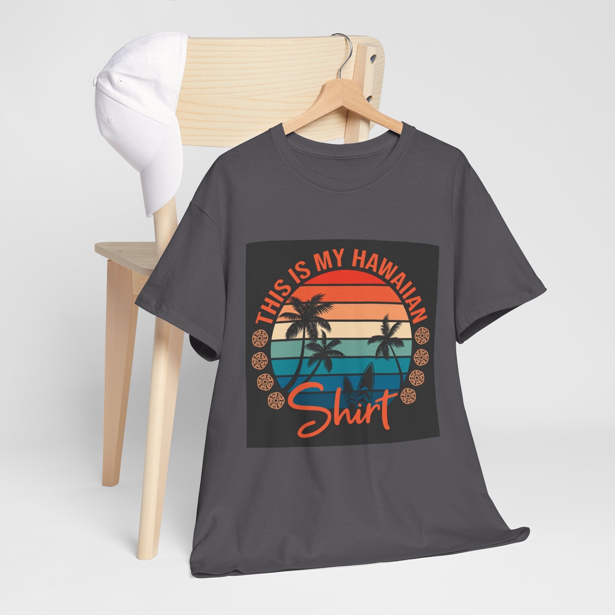 This Is My Hawaiian Shirt Tee — Vintage Sunset Palm Beach T-Shirt