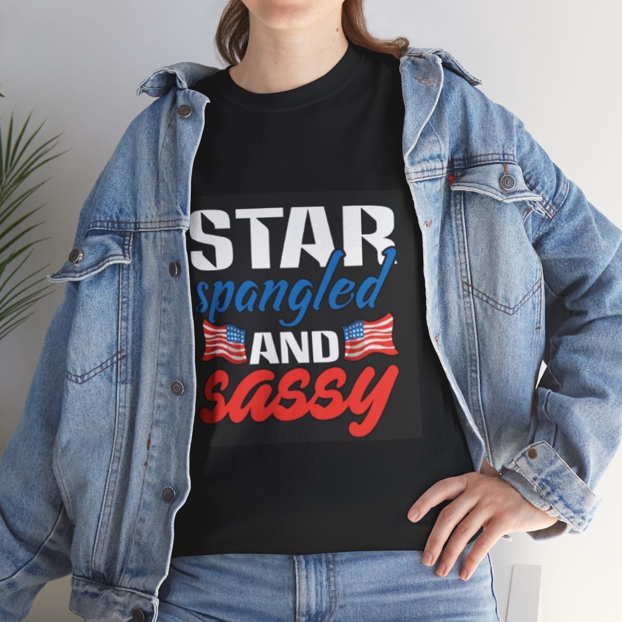 Star Spangled and Sassy Tee — Patriotic 4th of July Shirt with Flags