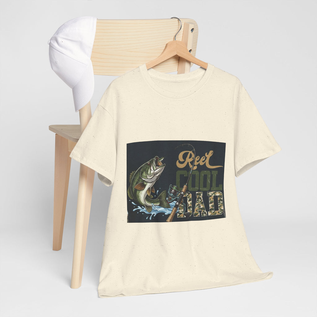 Fishing T-Shirt — "Reel Cool Dad" Graphic Tee