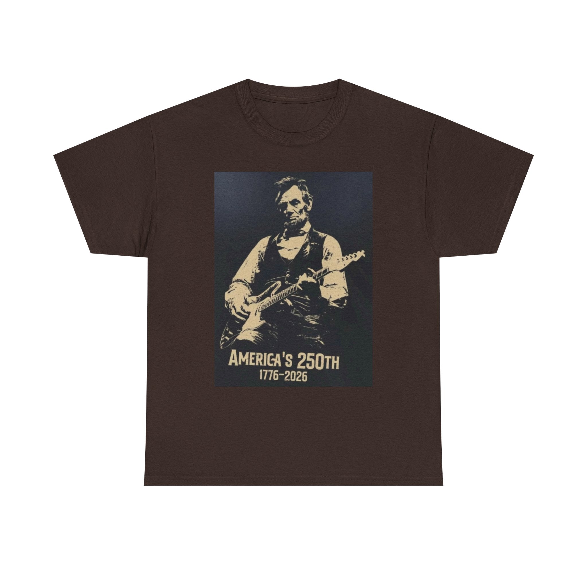 America's 250th Guitar Tee — 1776–2026 Patriotic Rock T‑Shirt