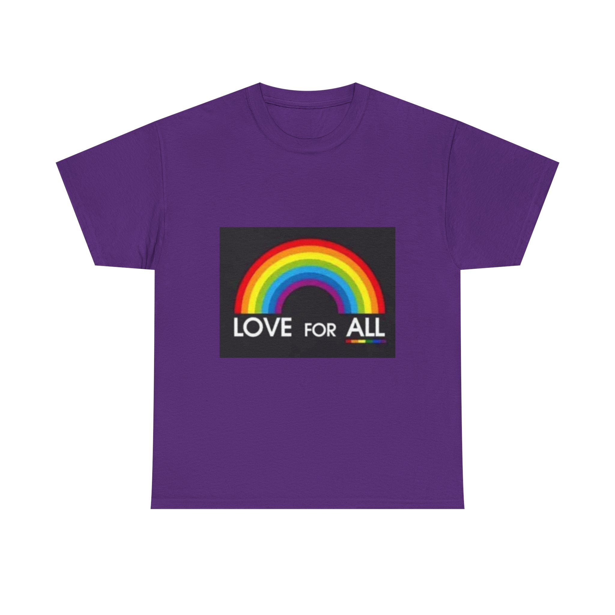 T-Shirt — 'Love For All' Rainbow Pride Tee