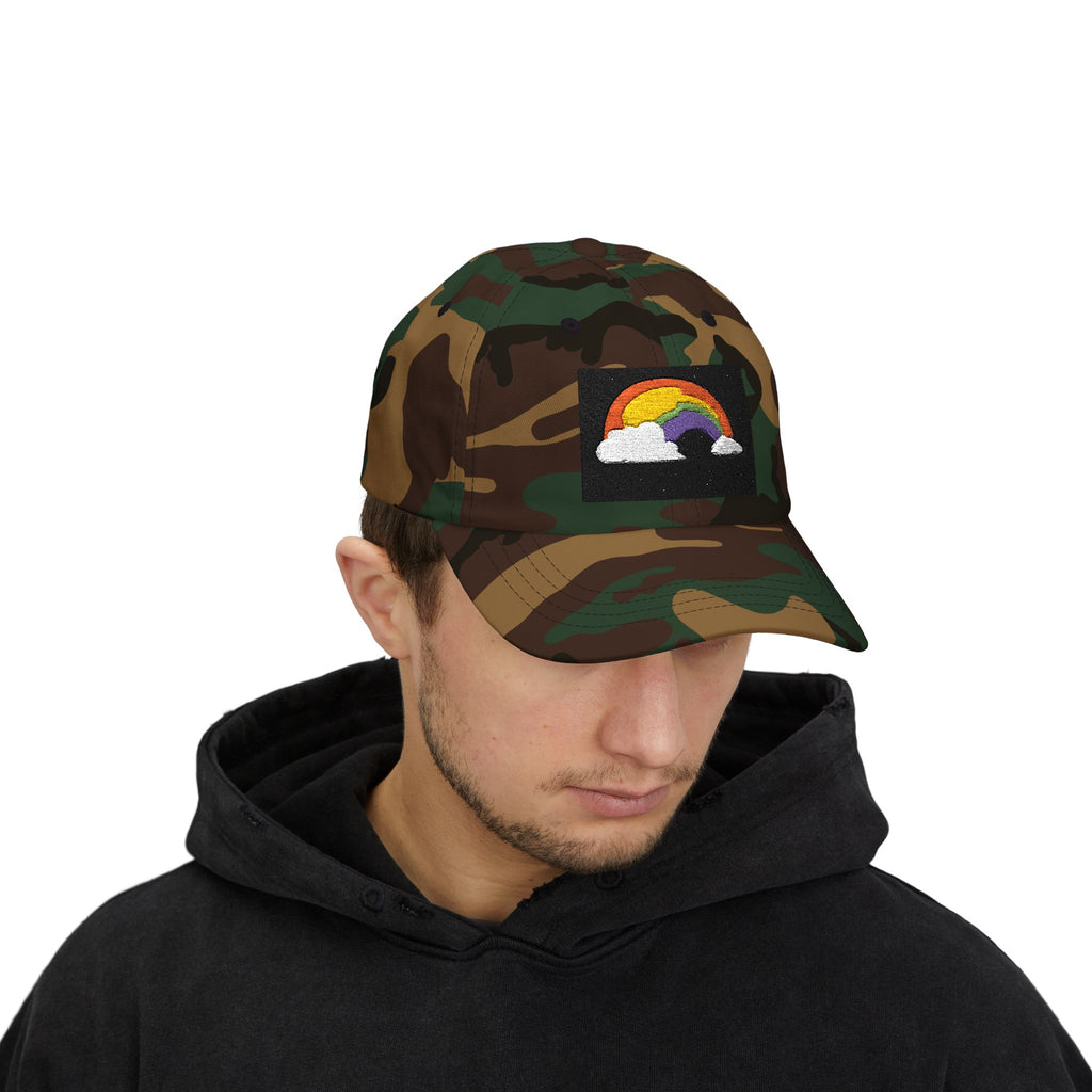 Dad Cap — Embroidered Rainbow Patch Baseball Hat