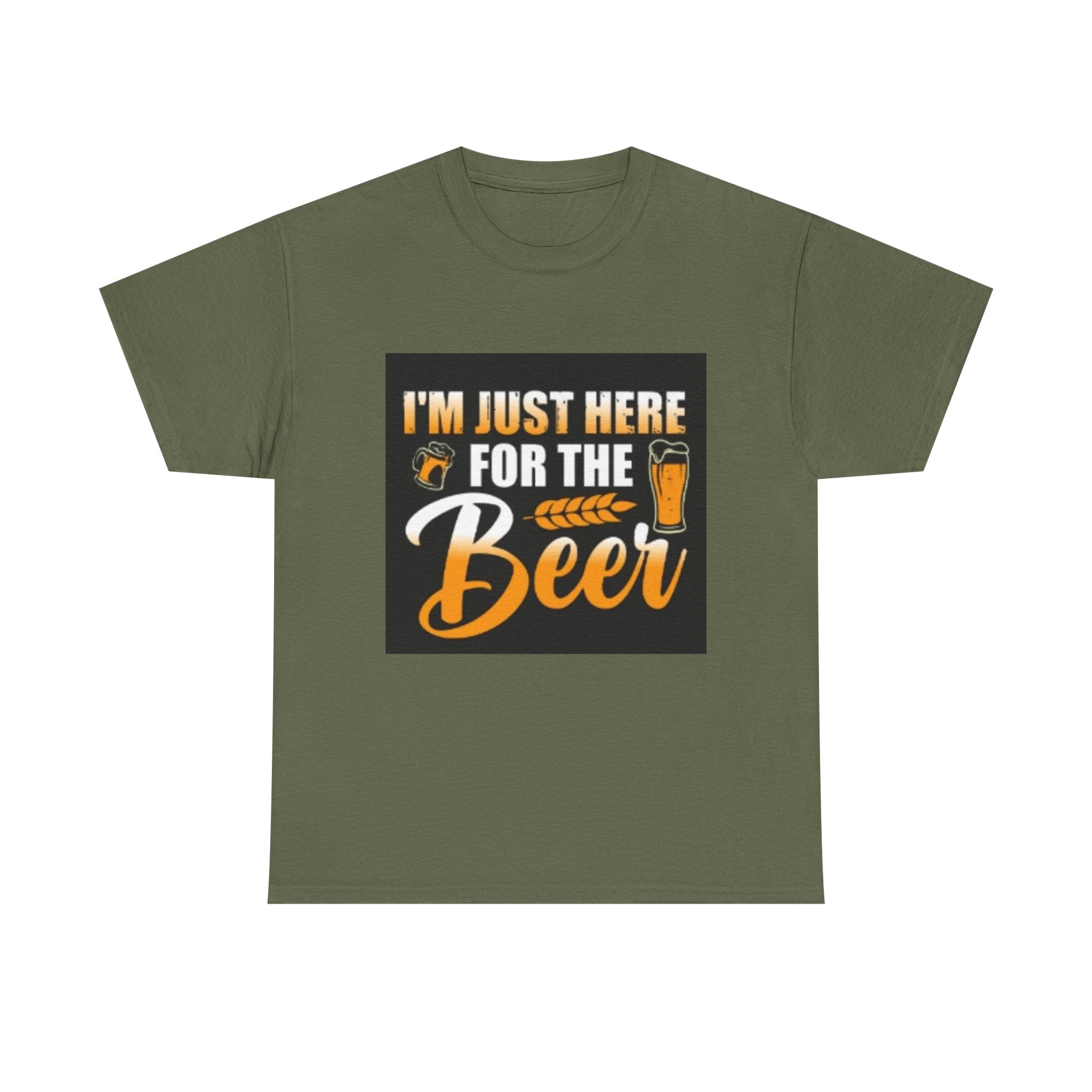 I'm Just Here for the Beer T-Shirt — Funny Beer Drinking Tee for Parties & Oktoberfest