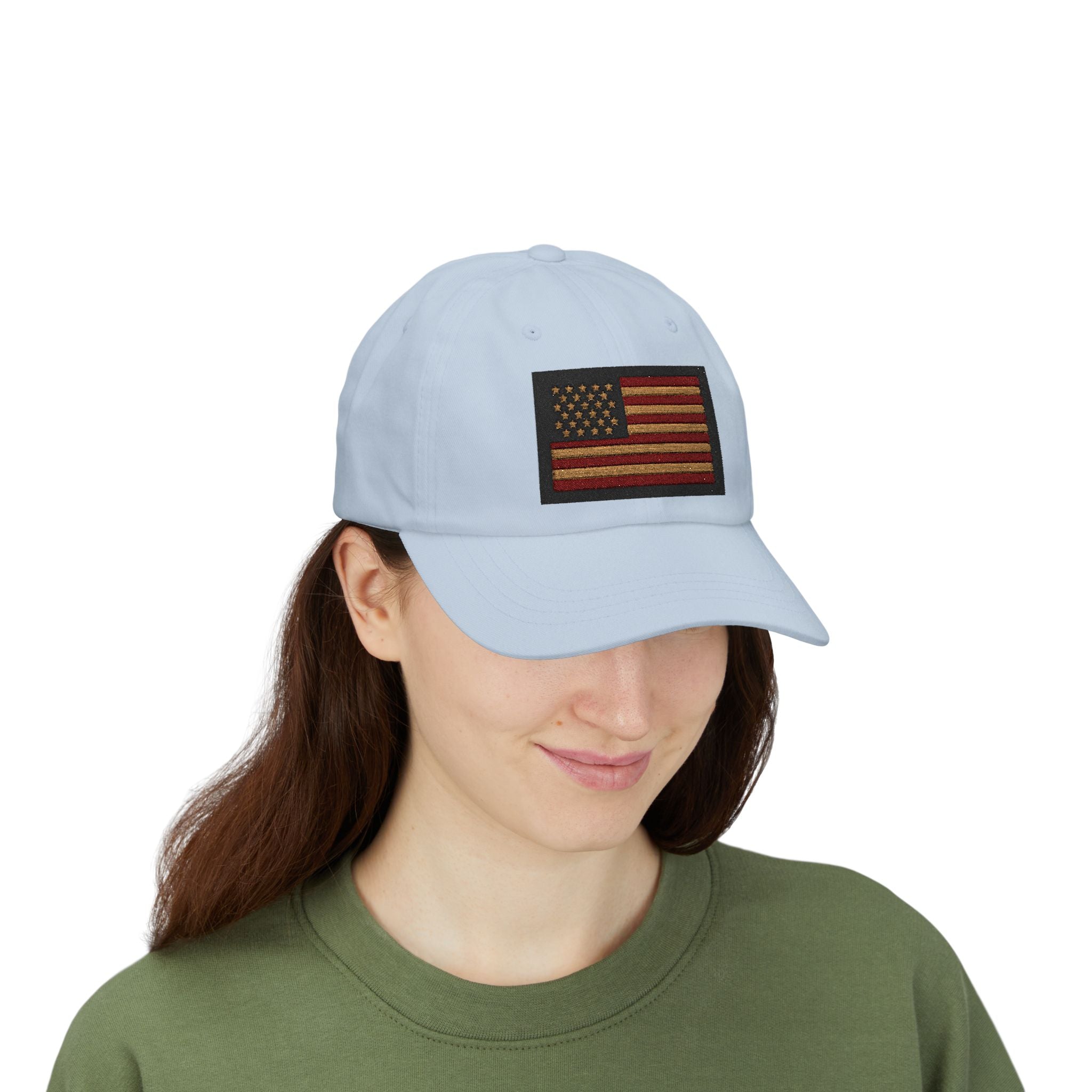 Vintage American Flag Dad Cap — Embroidered USA Baseball Hat