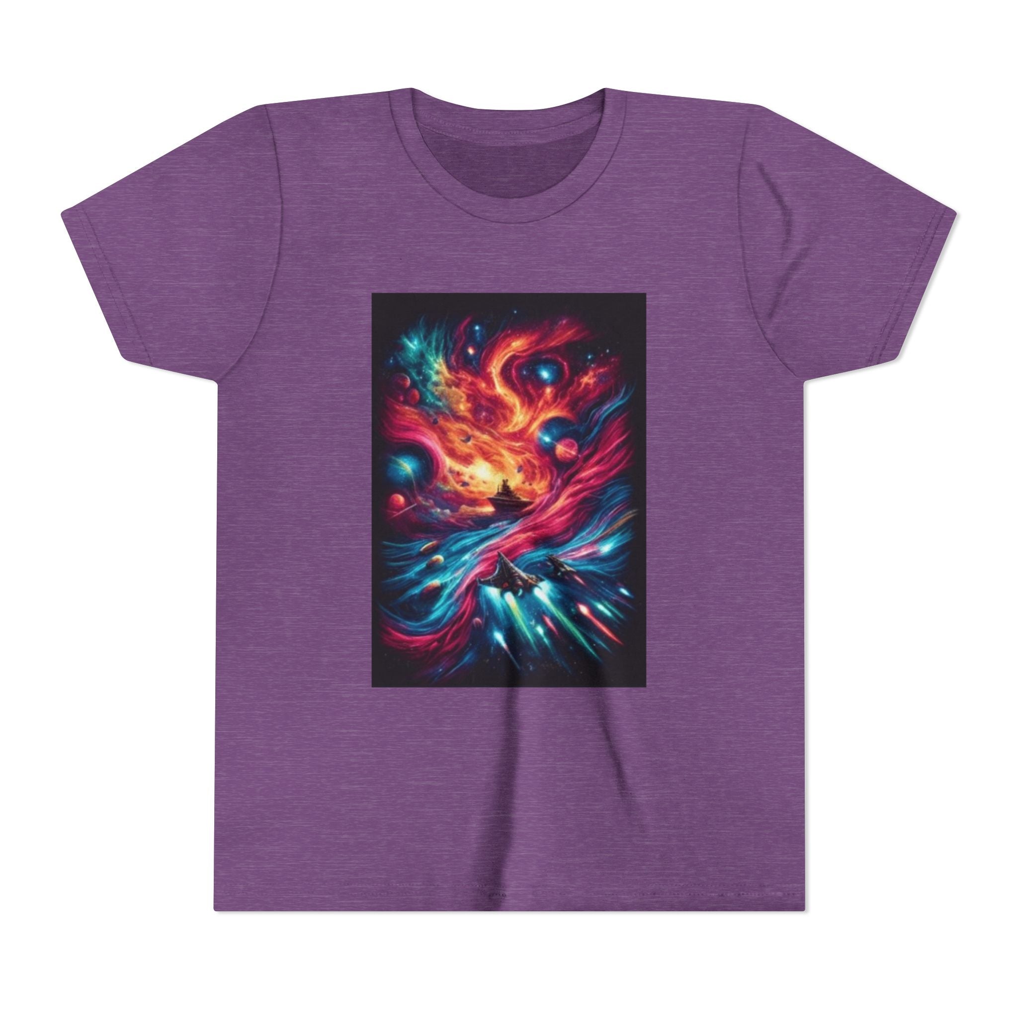 Youth Tee — Cosmic Phoenix Abstract Galaxy Art