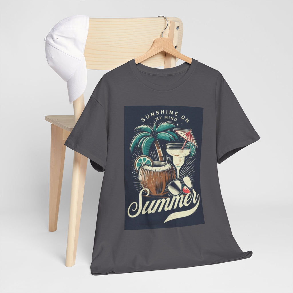 Summer Cocktail Tee — "Sunshine On My Mind" Tropical Beach T-Shirt