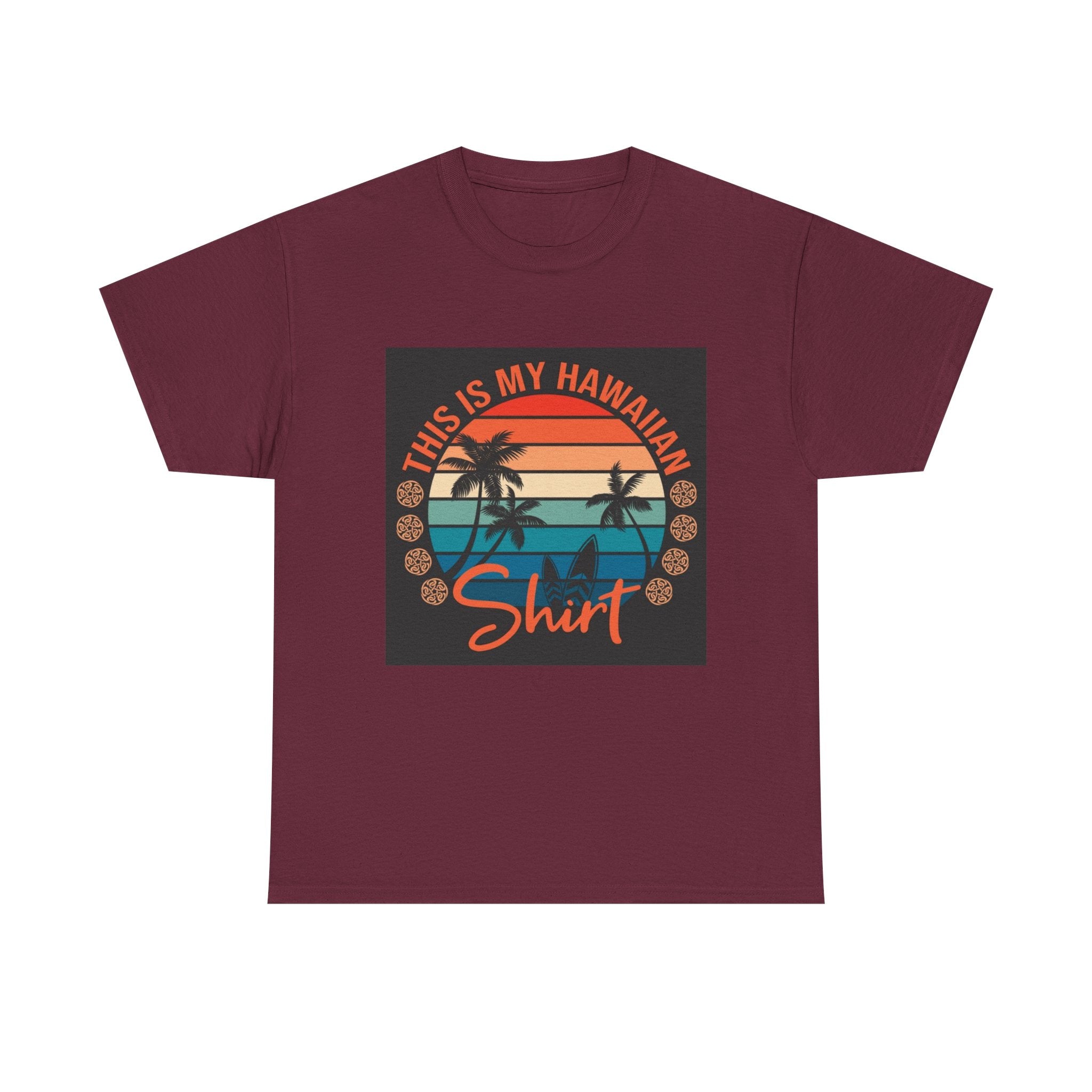 This Is My Hawaiian Shirt Tee — Vintage Sunset Palm Beach T-Shirt