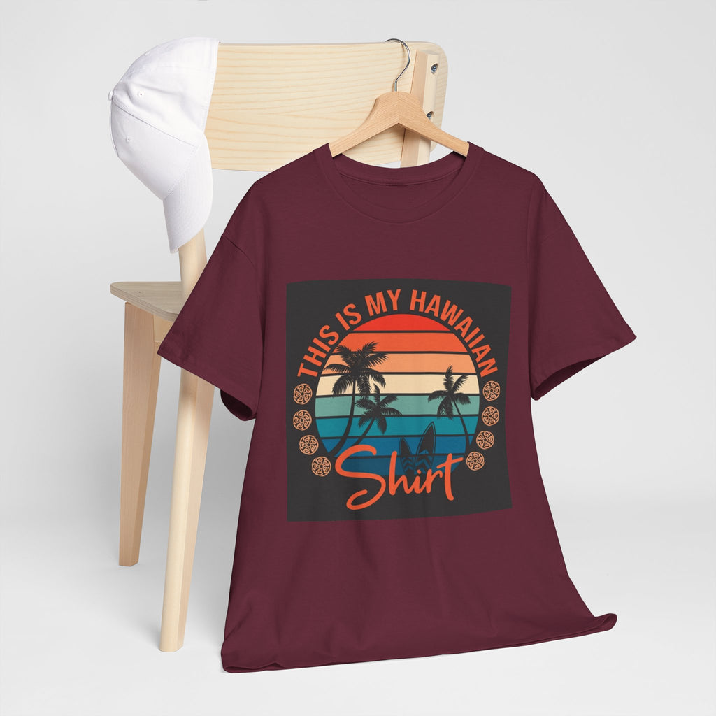 This Is My Hawaiian Shirt Tee — Vintage Sunset Palm Beach T-Shirt