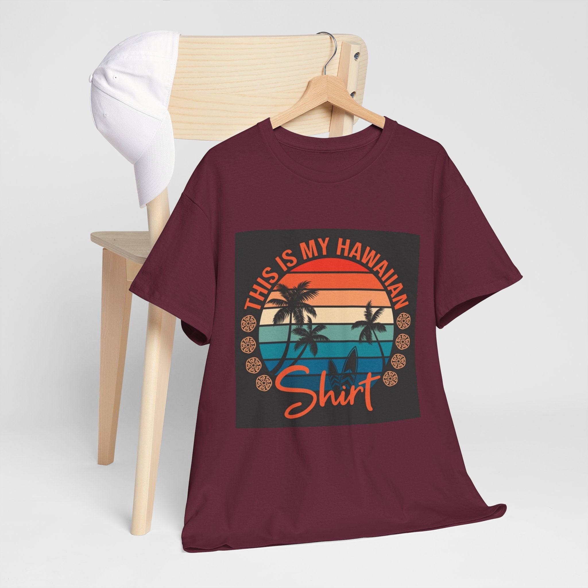 This Is My Hawaiian Shirt Tee — Vintage Sunset Palm Beach T-Shirt