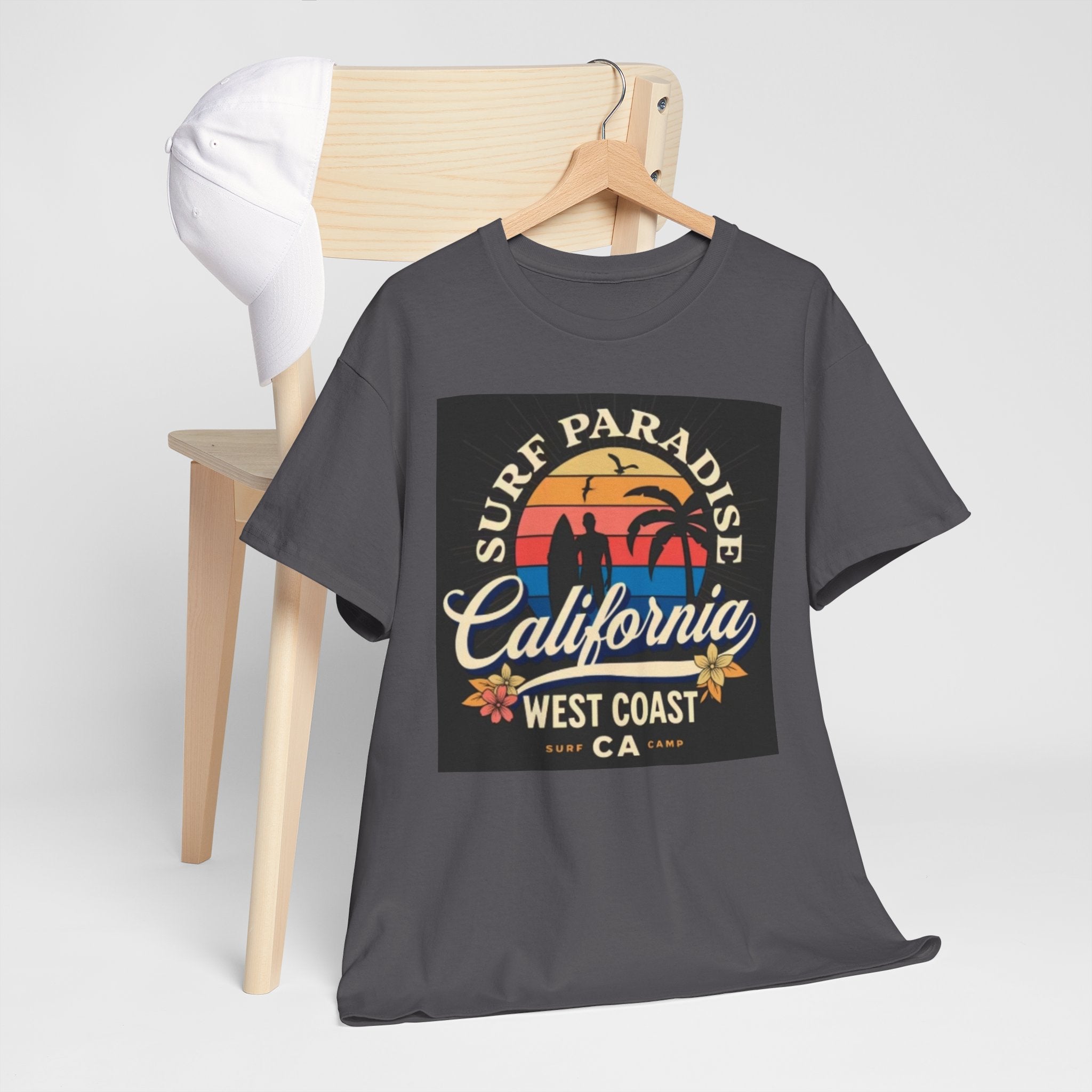 California Surf Paradise Tee — West Coast CA Vintage Sunset Graphic T-Shirt