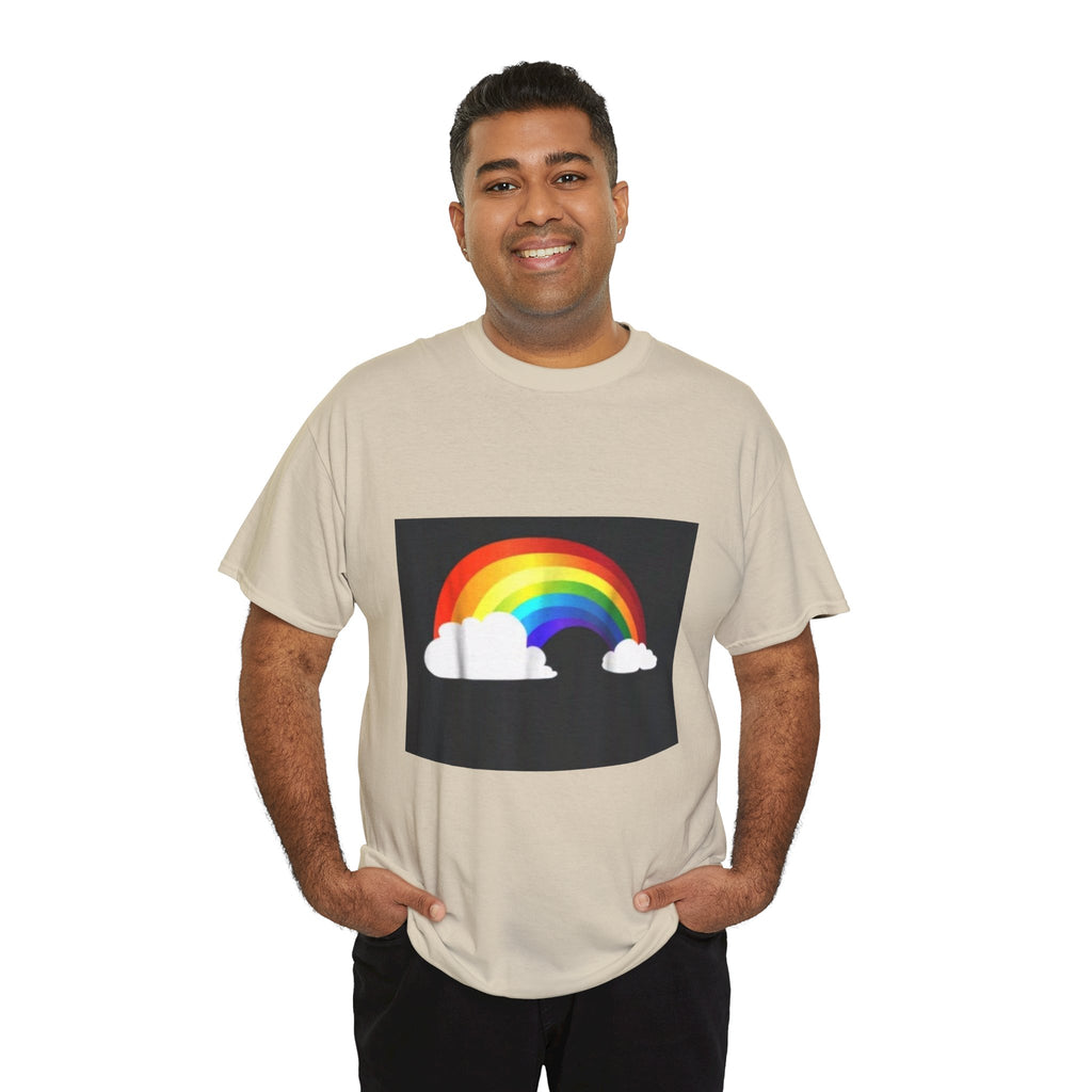 Rainbow Clouds T-Shirt — Bright Pride Graphic Tee