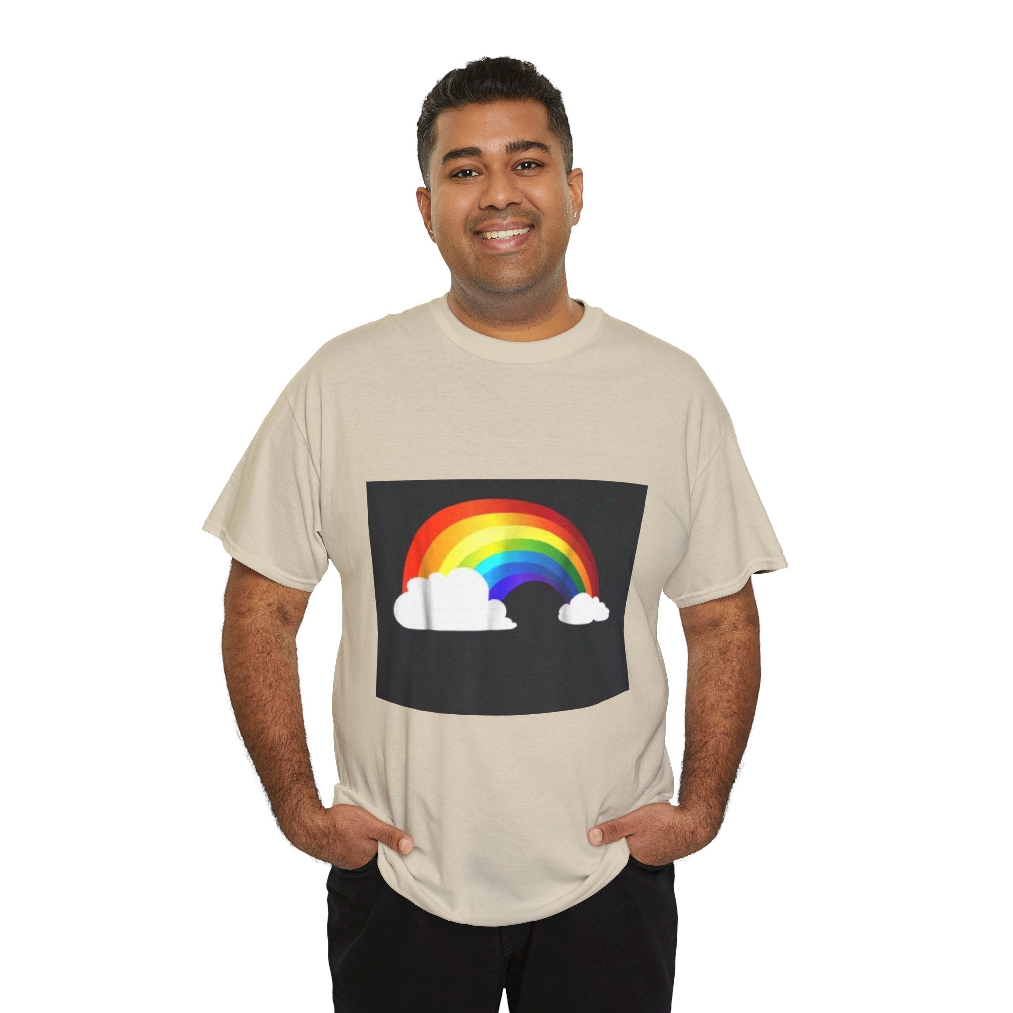 Rainbow Clouds T-Shirt — Bright Pride Graphic Tee