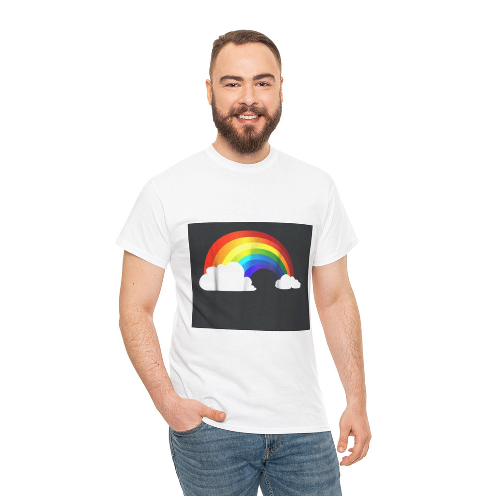 Rainbow Clouds T-Shirt — Bright Pride Graphic Tee