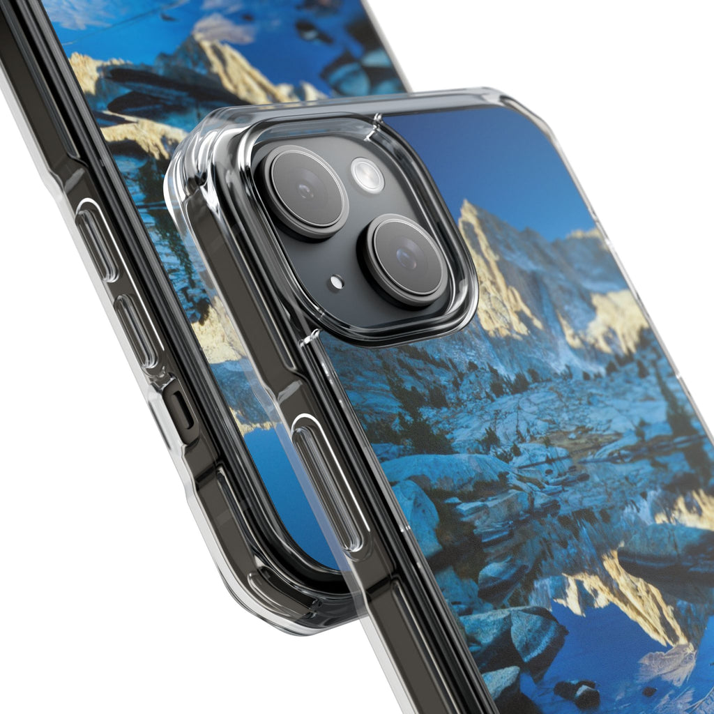 Clear Magnetic Impact Phone Case — Mountain Lake Scenic Phone Cover