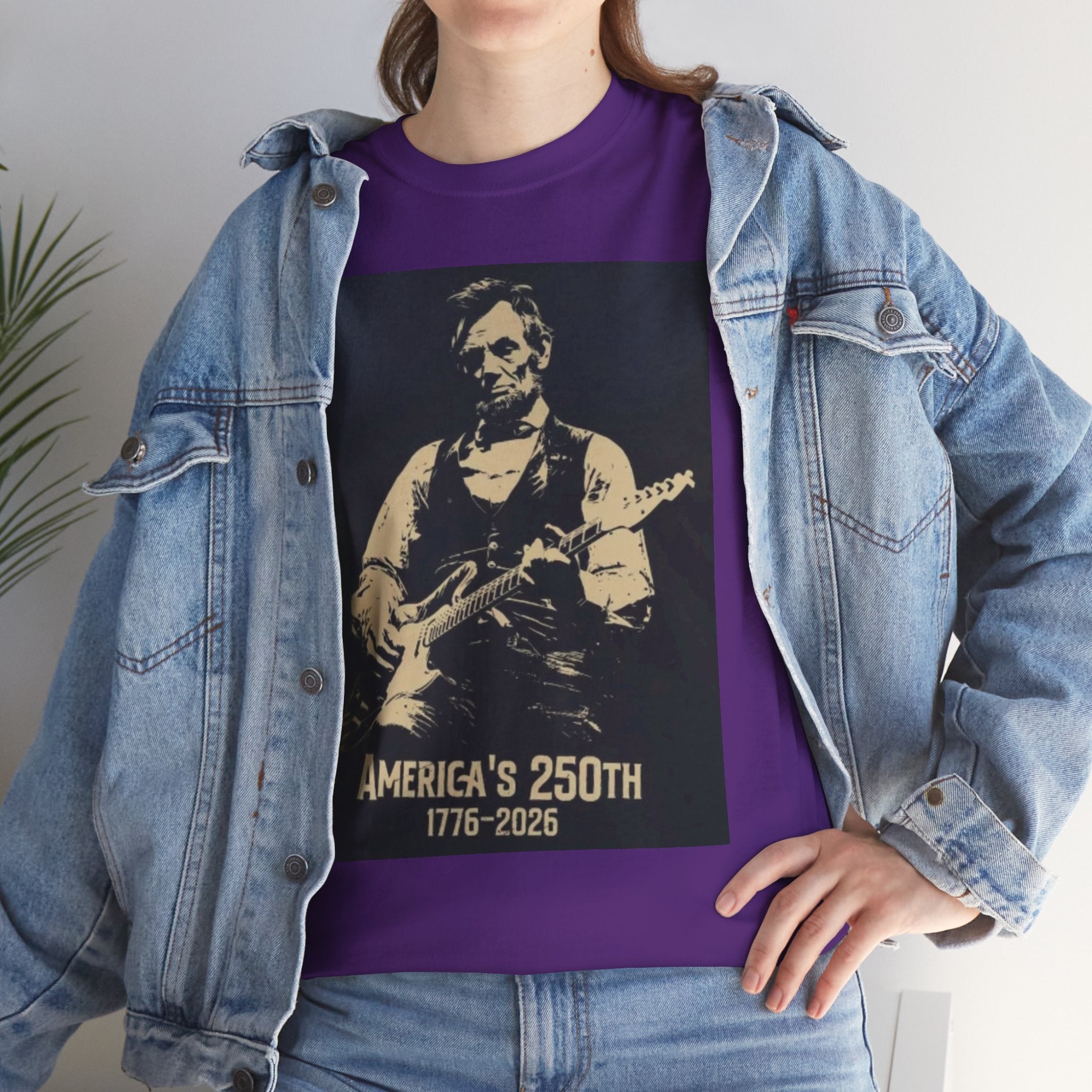 America's 250th Guitar Tee — 1776–2026 Patriotic Rock T‑Shirt