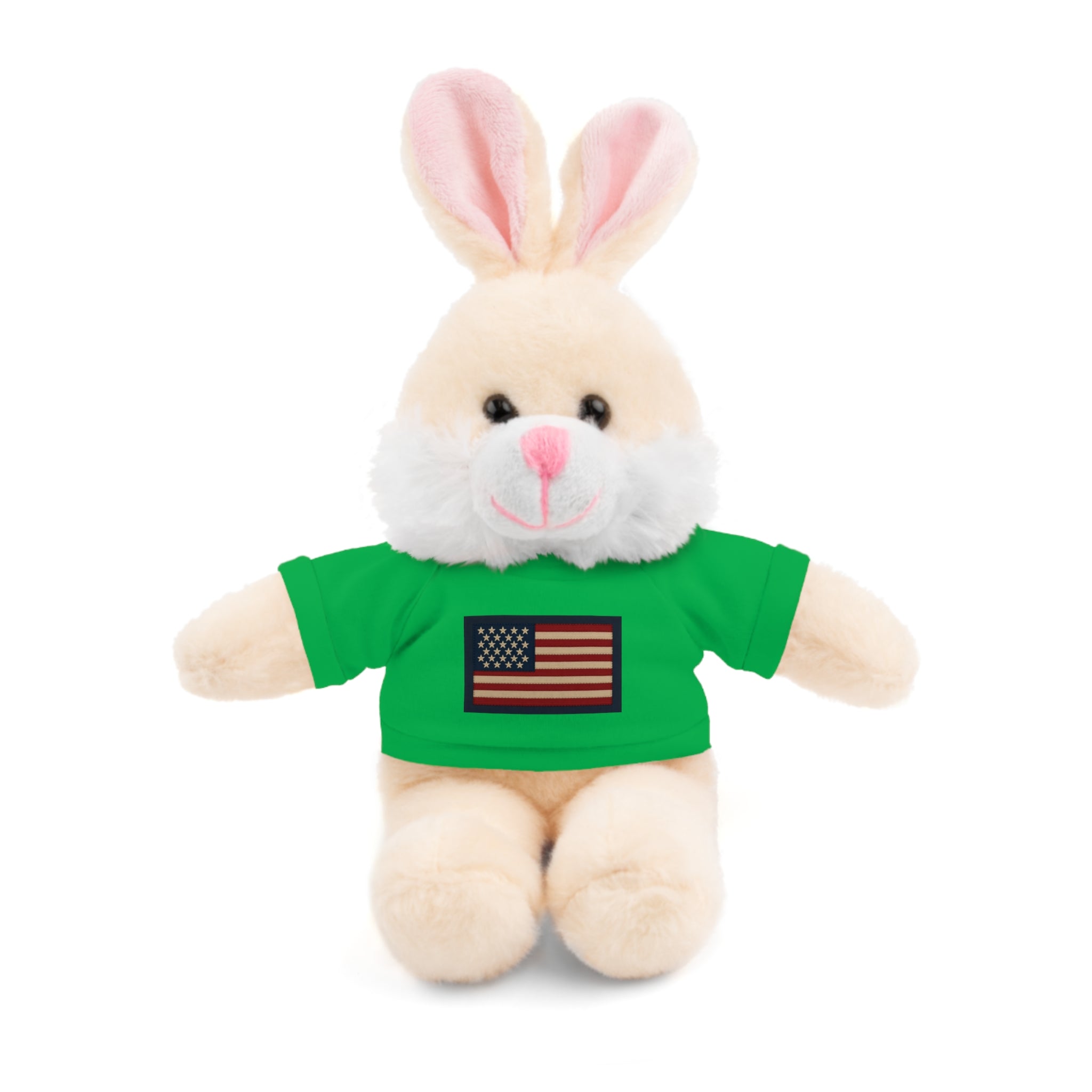 American Flag Teddy Bear with Tee — Patriotic Plush Gift