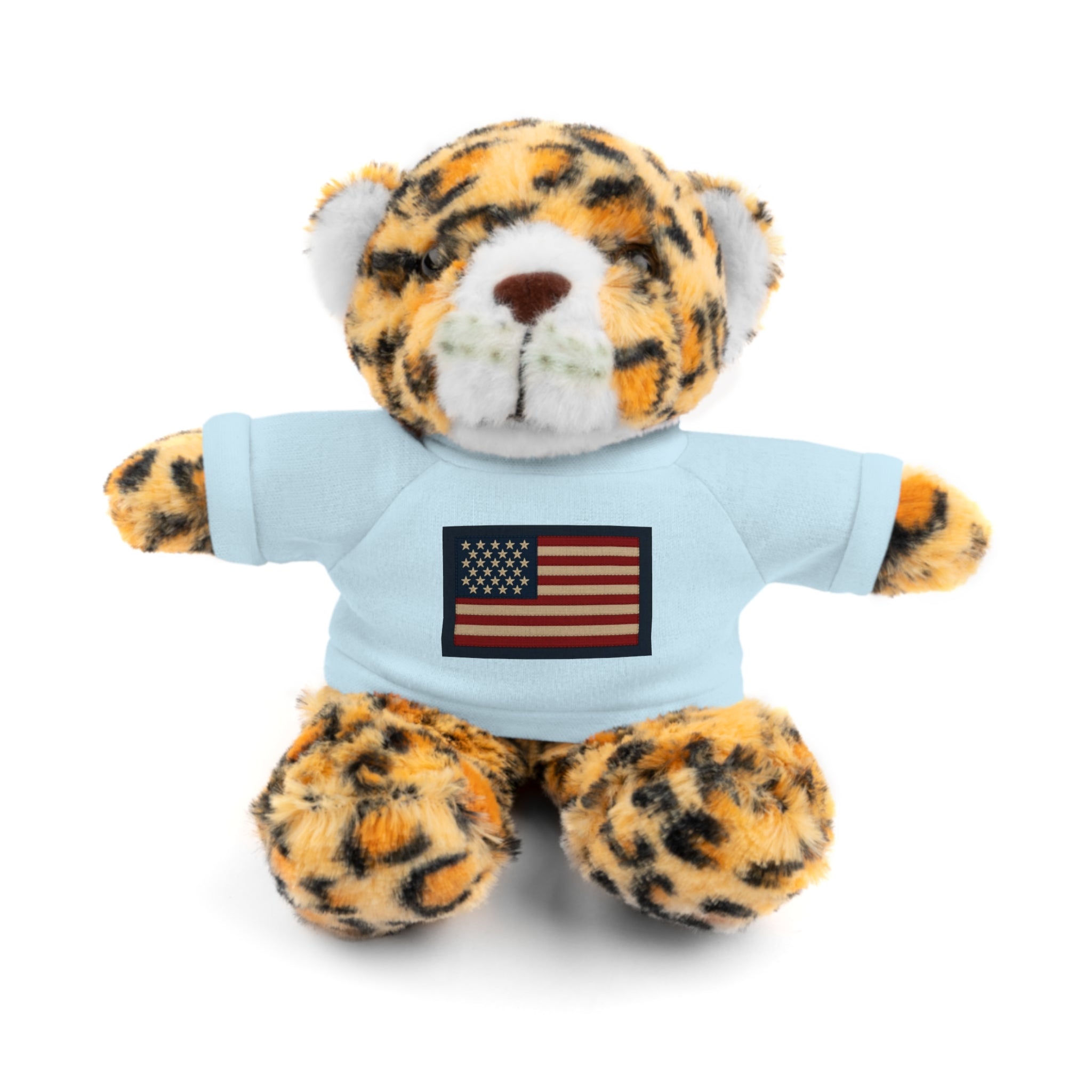 American Flag Teddy Bear with Tee — Patriotic Plush Gift