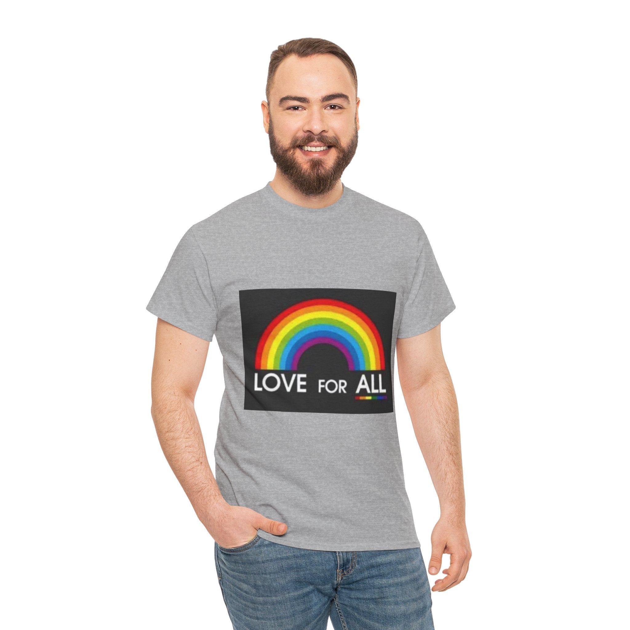T-Shirt — 'Love For All' Rainbow Pride Tee