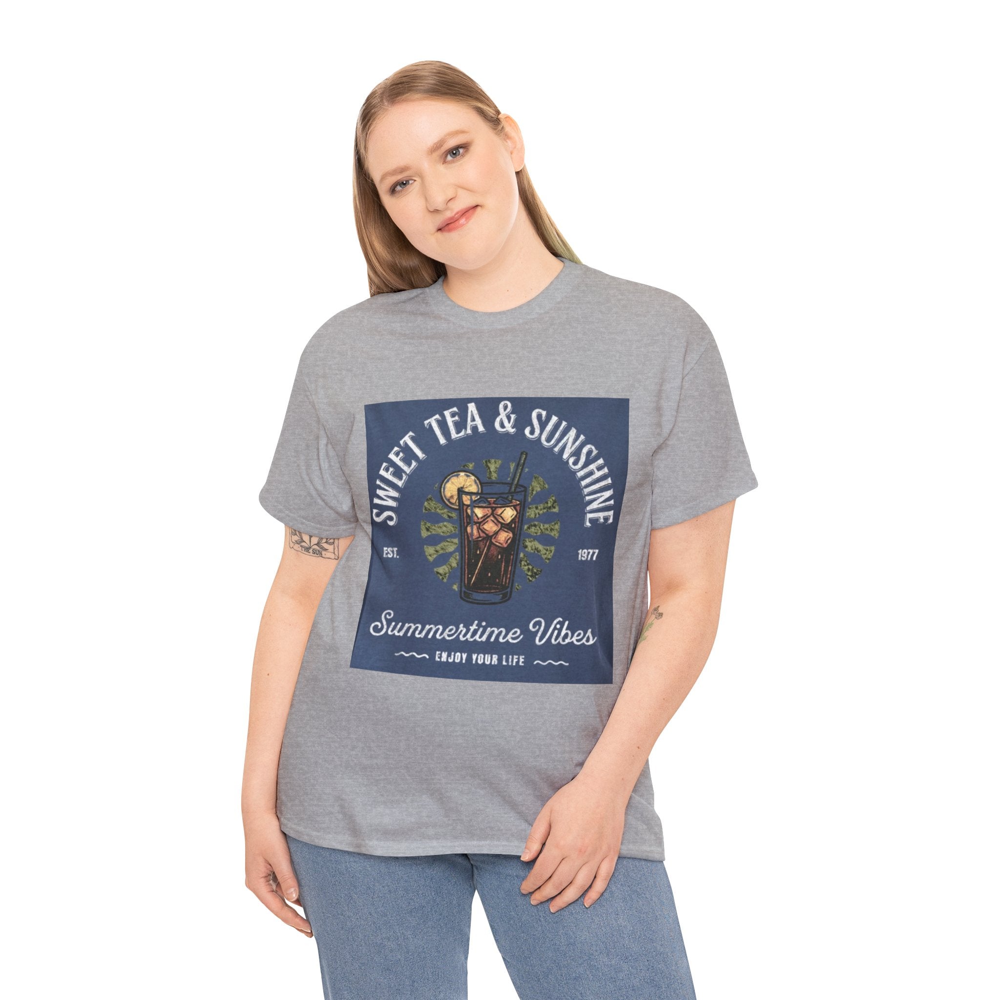Sweet Tea & Sunshine Tee — Summertime Vibes Iced Tea Graphic T-Shirt
