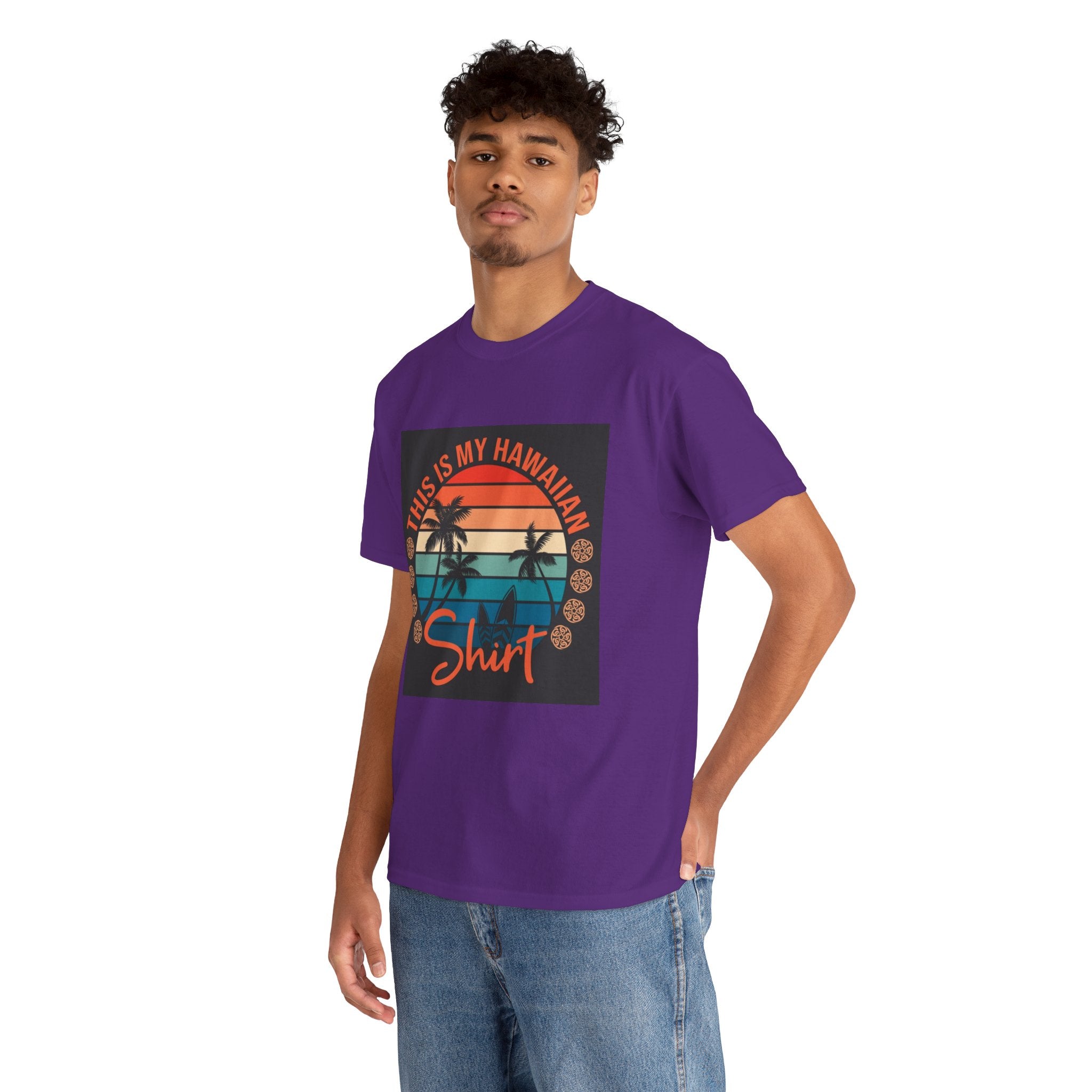 This Is My Hawaiian Shirt Tee — Vintage Sunset Palm Beach T-Shirt