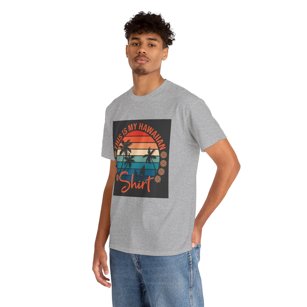 This Is My Hawaiian Shirt Tee — Vintage Sunset Palm Beach T-Shirt