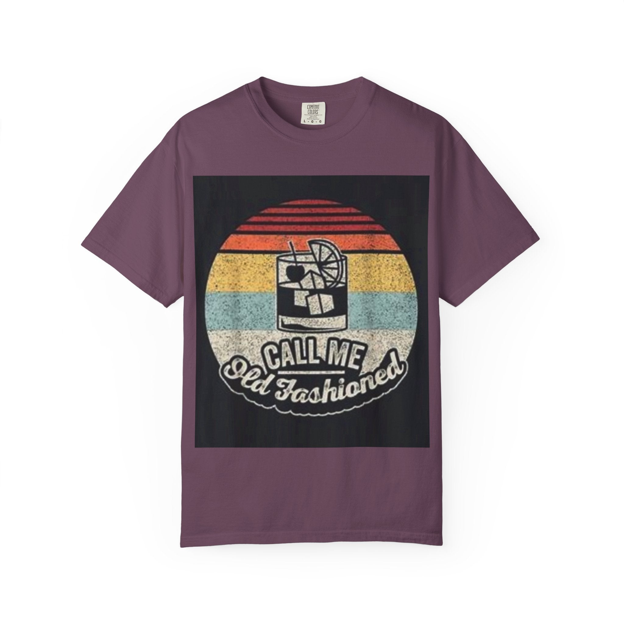 T-Shirt — "Call Me Old Fashioned" Retro Cocktail Graphic Tee