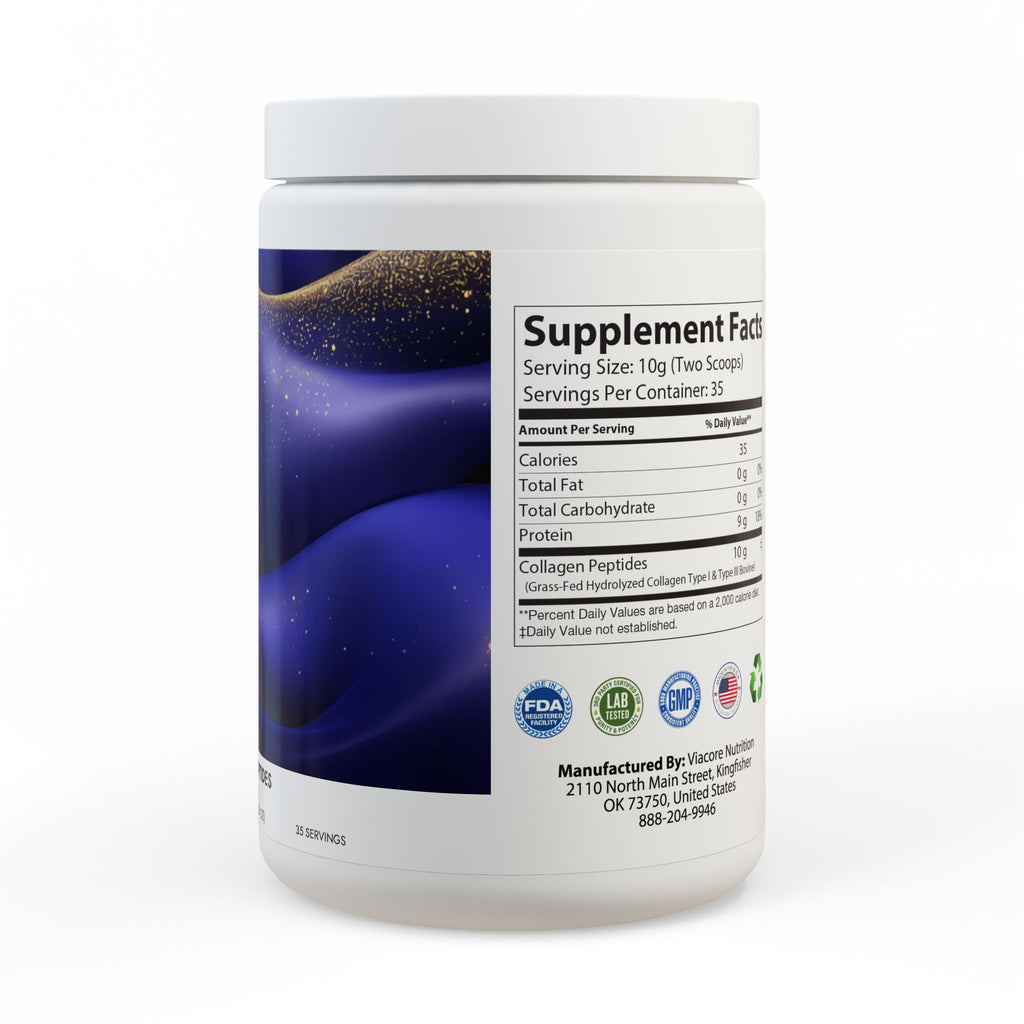 Collagen Peptides Type I & III Supplement (350g, 12.3oz)