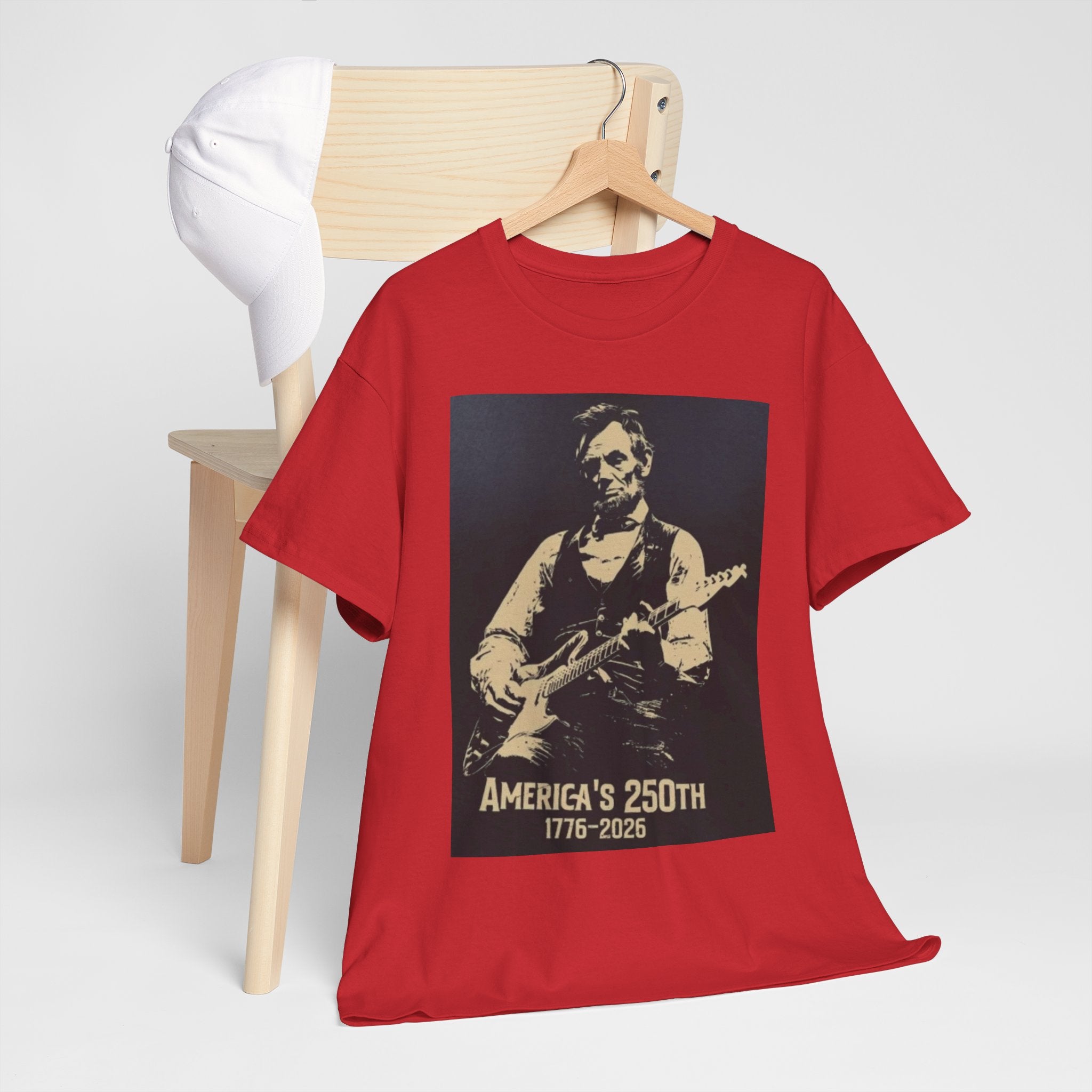 America's 250th Guitar Tee — 1776–2026 Patriotic Rock T‑Shirt
