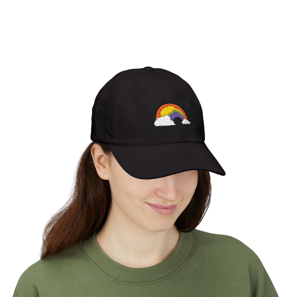 Dad Cap — Embroidered Rainbow Patch Baseball Hat