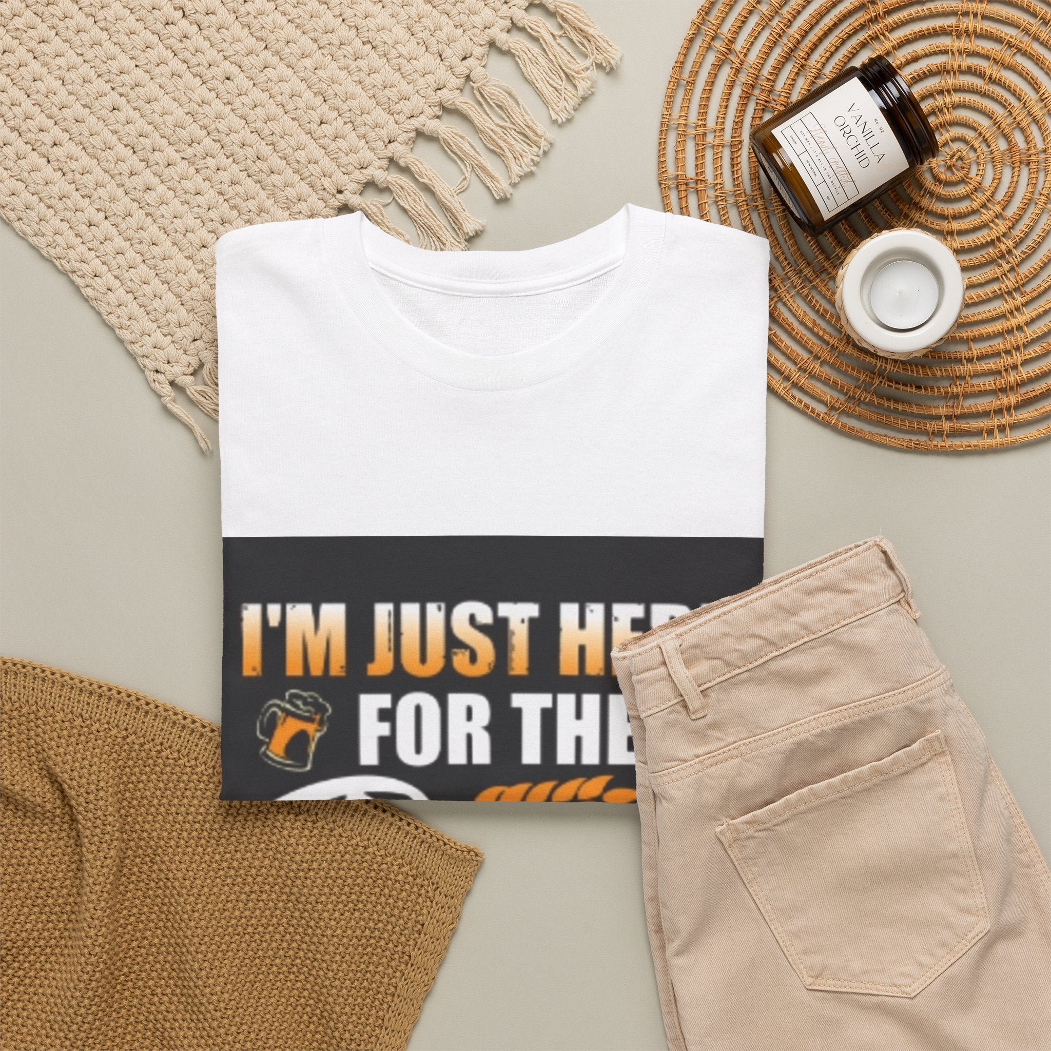 I'm Just Here for the Beer T-Shirt — Funny Beer Drinking Tee for Parties & Oktoberfest