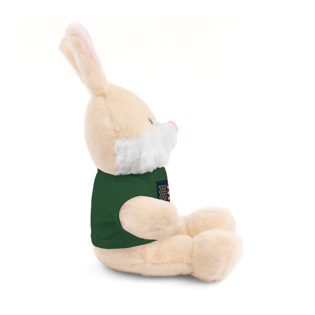 American Flag Teddy Bear with Tee — Patriotic Plush Gift