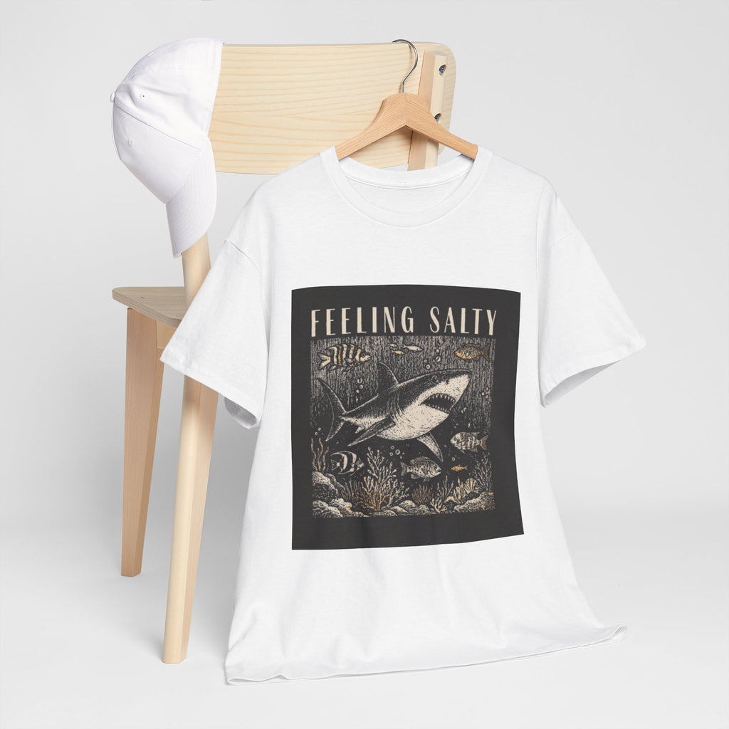Feeling Salty Shark T-Shirt – Vintage Ocean Graphic Tee