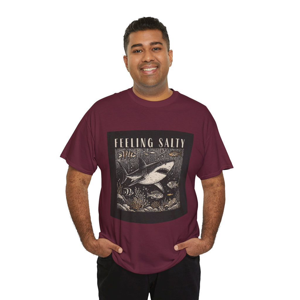 Feeling Salty Shark T-Shirt – Vintage Ocean Graphic Tee