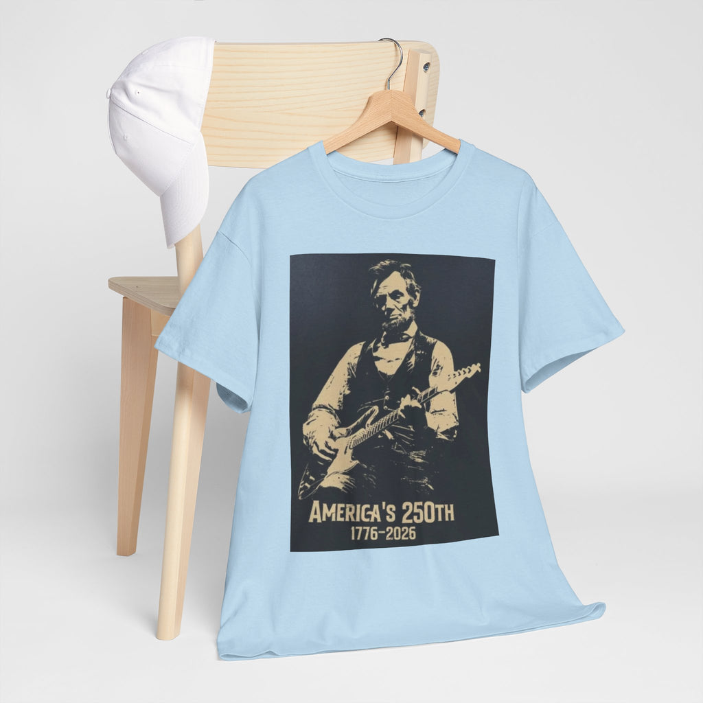 America's 250th Guitar Tee — 1776–2026 Patriotic Rock T‑Shirt