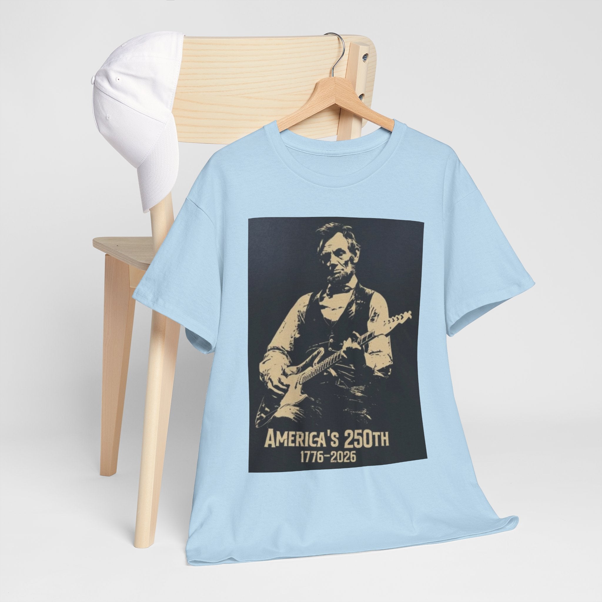 America's 250th Guitar Tee — 1776–2026 Patriotic Rock T‑Shirt