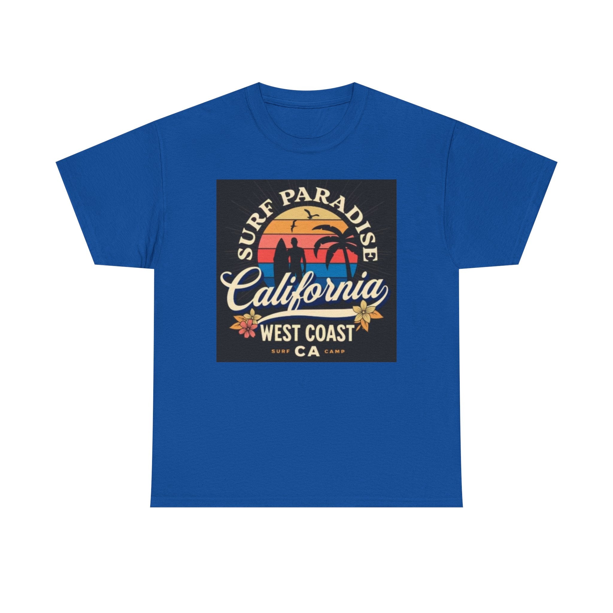 California Surf Paradise Tee — West Coast CA Vintage Sunset Graphic T-Shirt