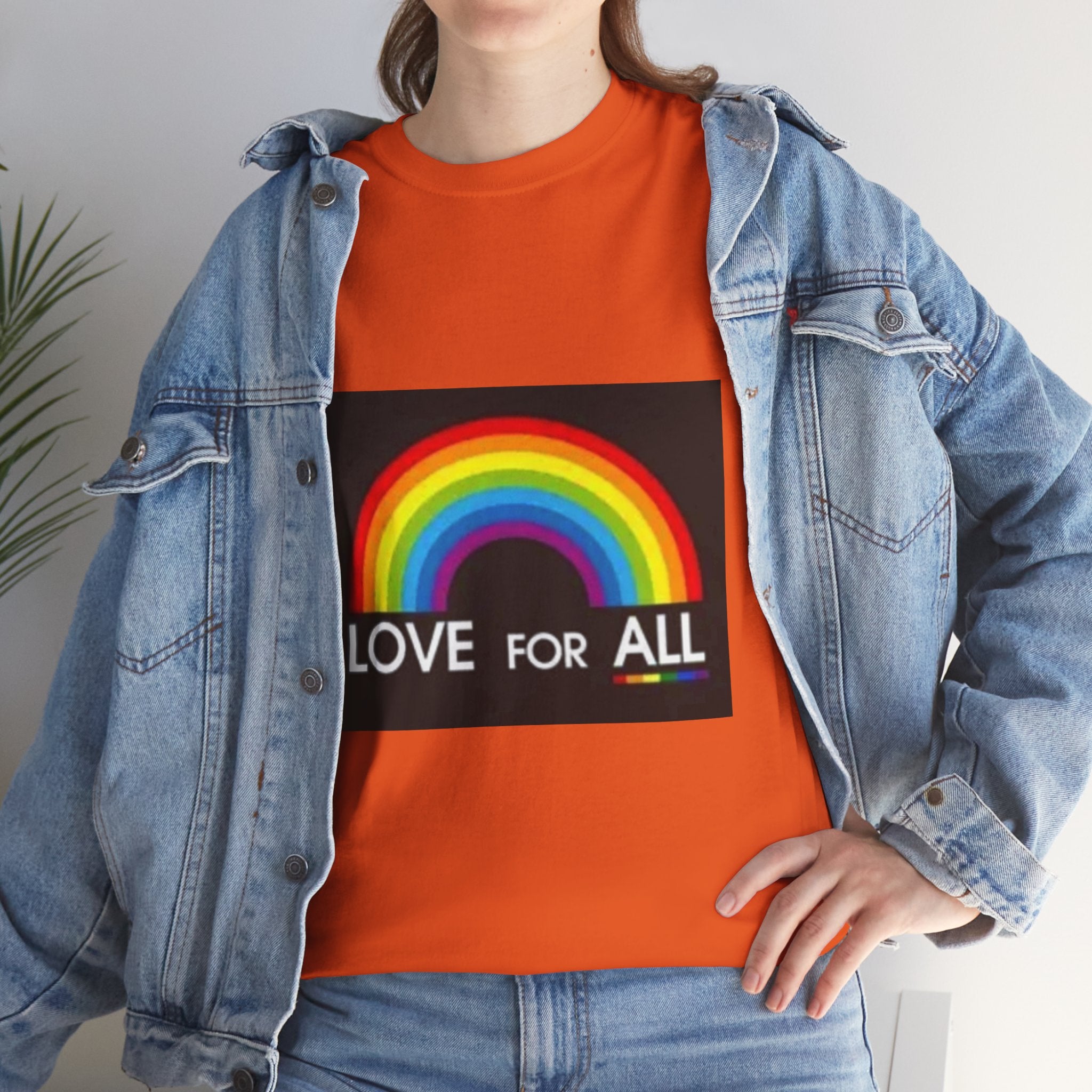 T-Shirt — 'Love For All' Rainbow Pride Tee