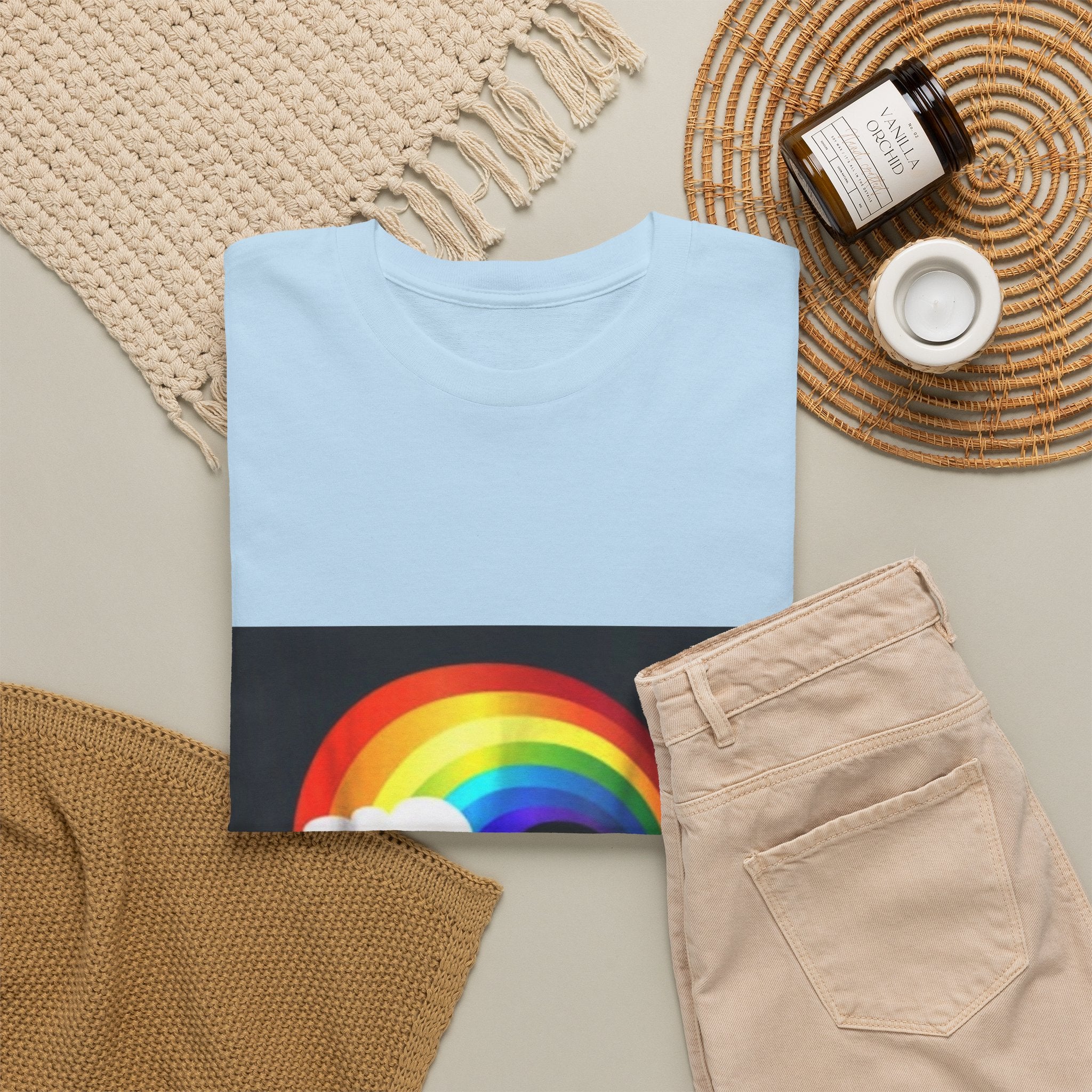 Rainbow Clouds T-Shirt — Bright Pride Graphic Tee