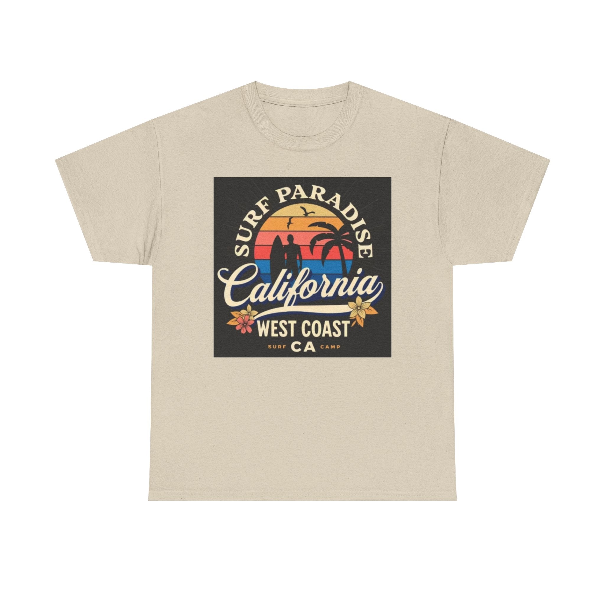 California Surf Paradise Tee — West Coast CA Vintage Sunset Graphic T-Shirt