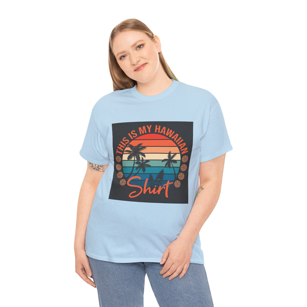 This Is My Hawaiian Shirt Tee — Vintage Sunset Palm Beach T-Shirt