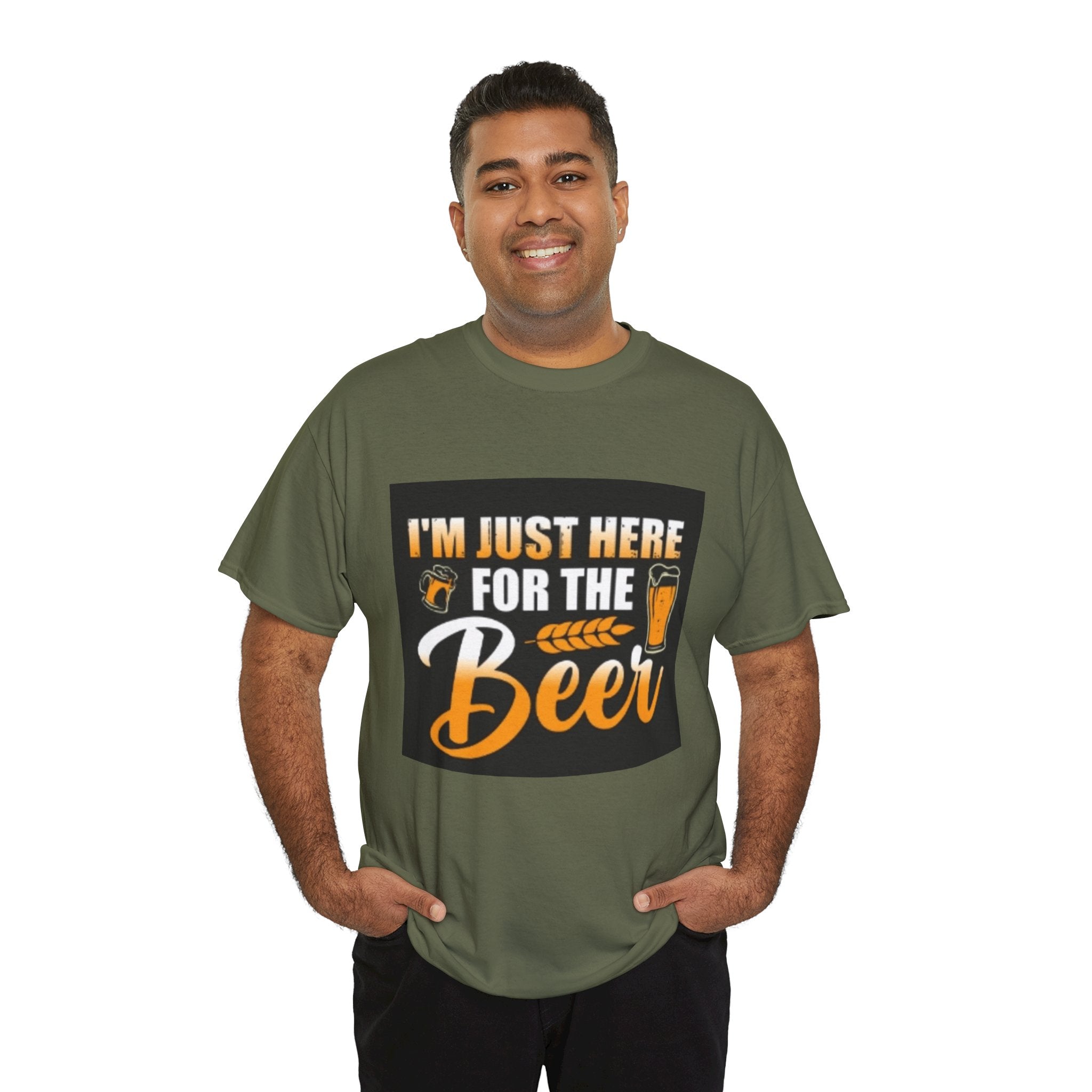 I'm Just Here for the Beer T-Shirt — Funny Beer Drinking Tee for Parties & Oktoberfest