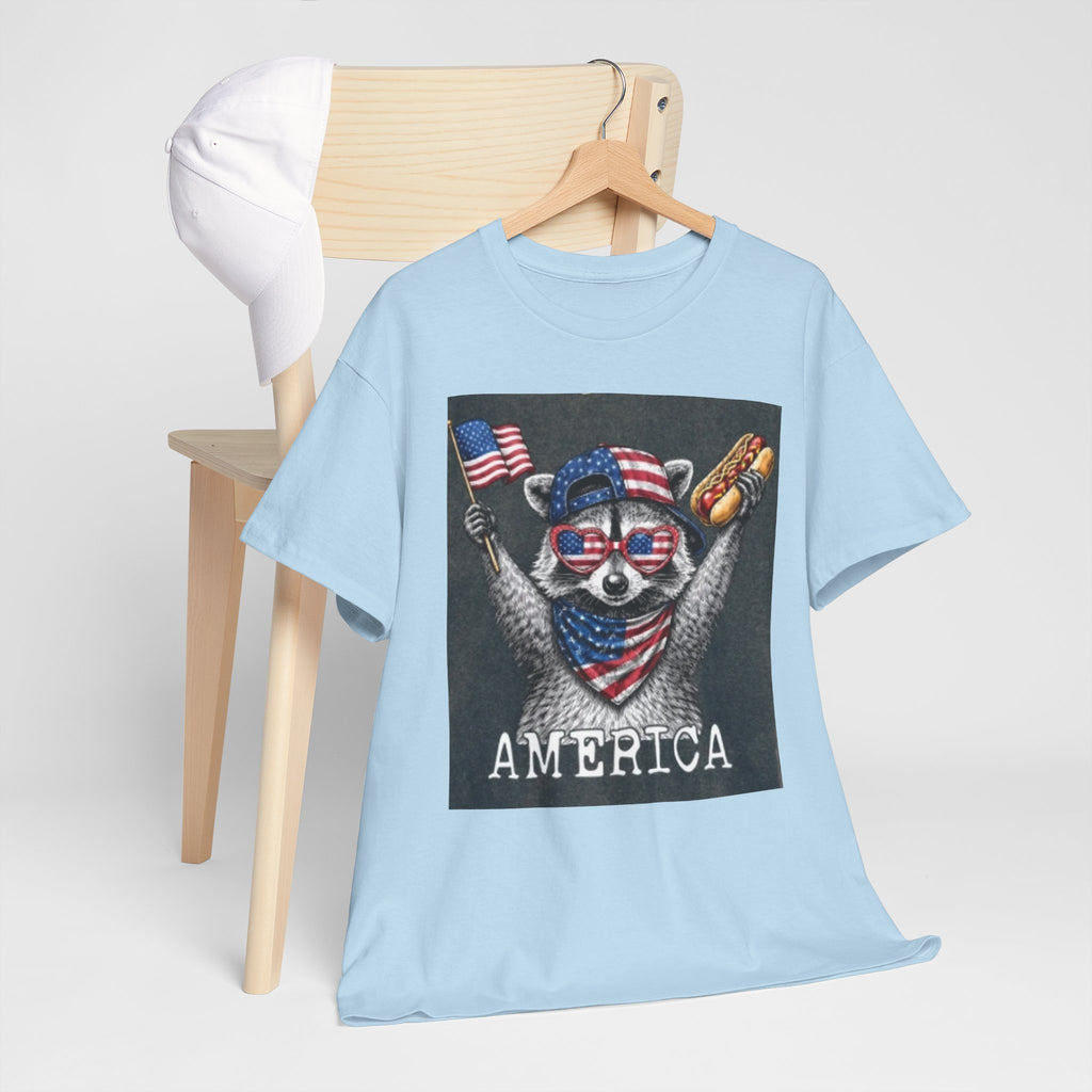 Patriotic Raccoon 'America' T-Shirt