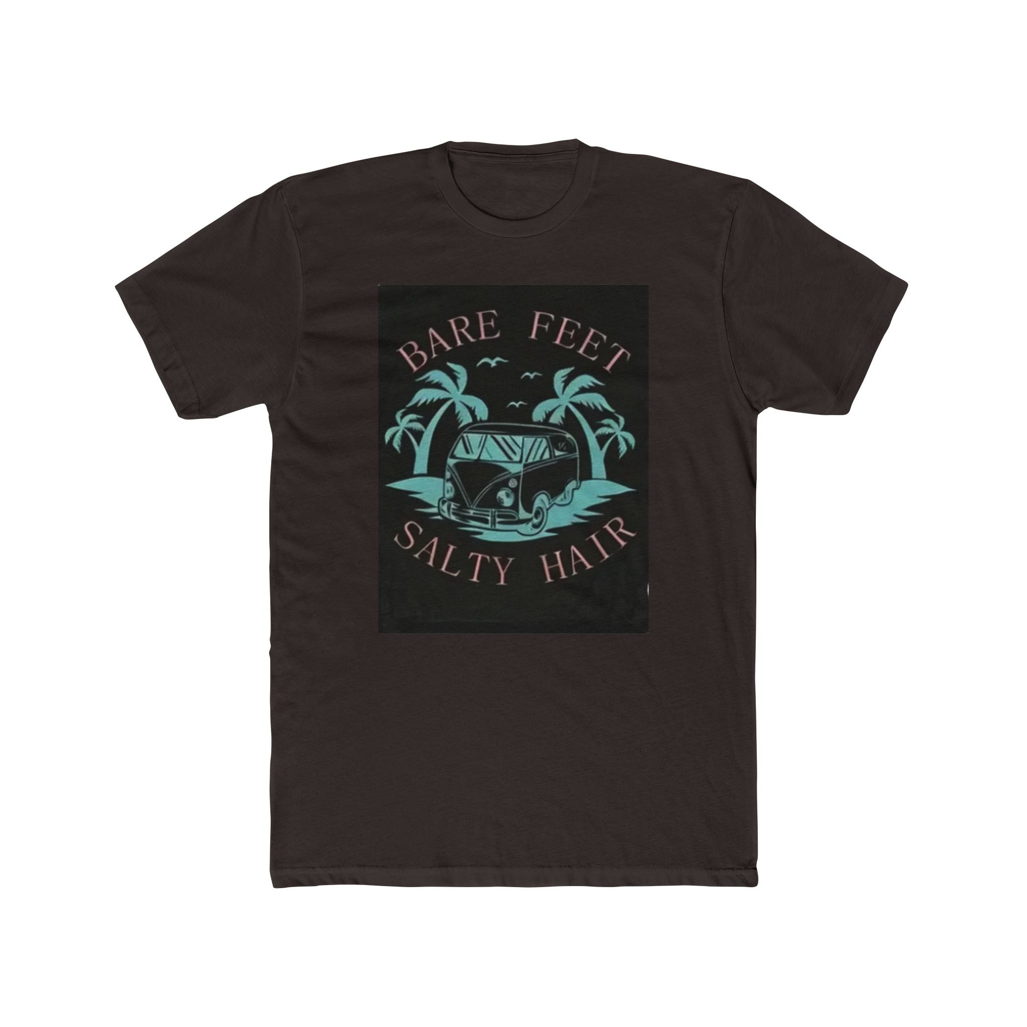 T-Shirt — "Bare Feet, Salty Hair" Beach Graphic Tee