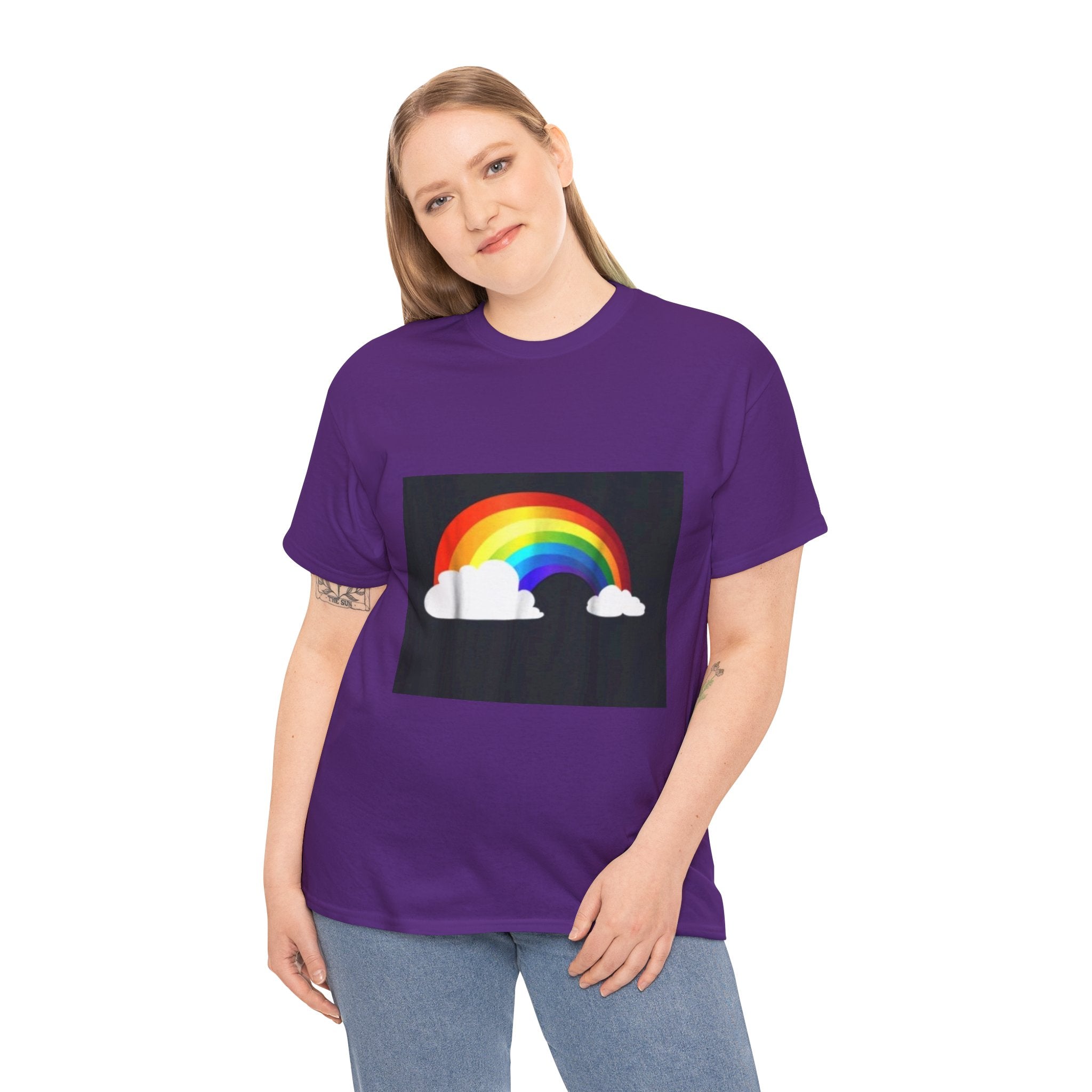 Rainbow Clouds T-Shirt — Bright Pride Graphic Tee
