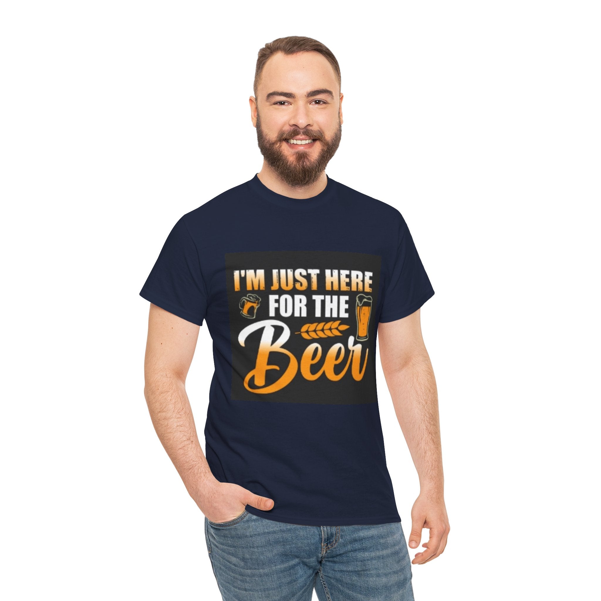 I'm Just Here for the Beer T-Shirt — Funny Beer Drinking Tee for Parties & Oktoberfest