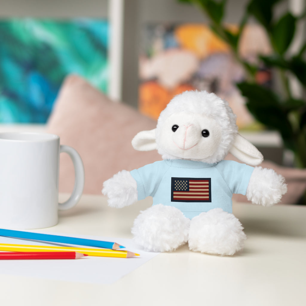 American Flag Teddy Bear with Tee — Patriotic Plush Gift